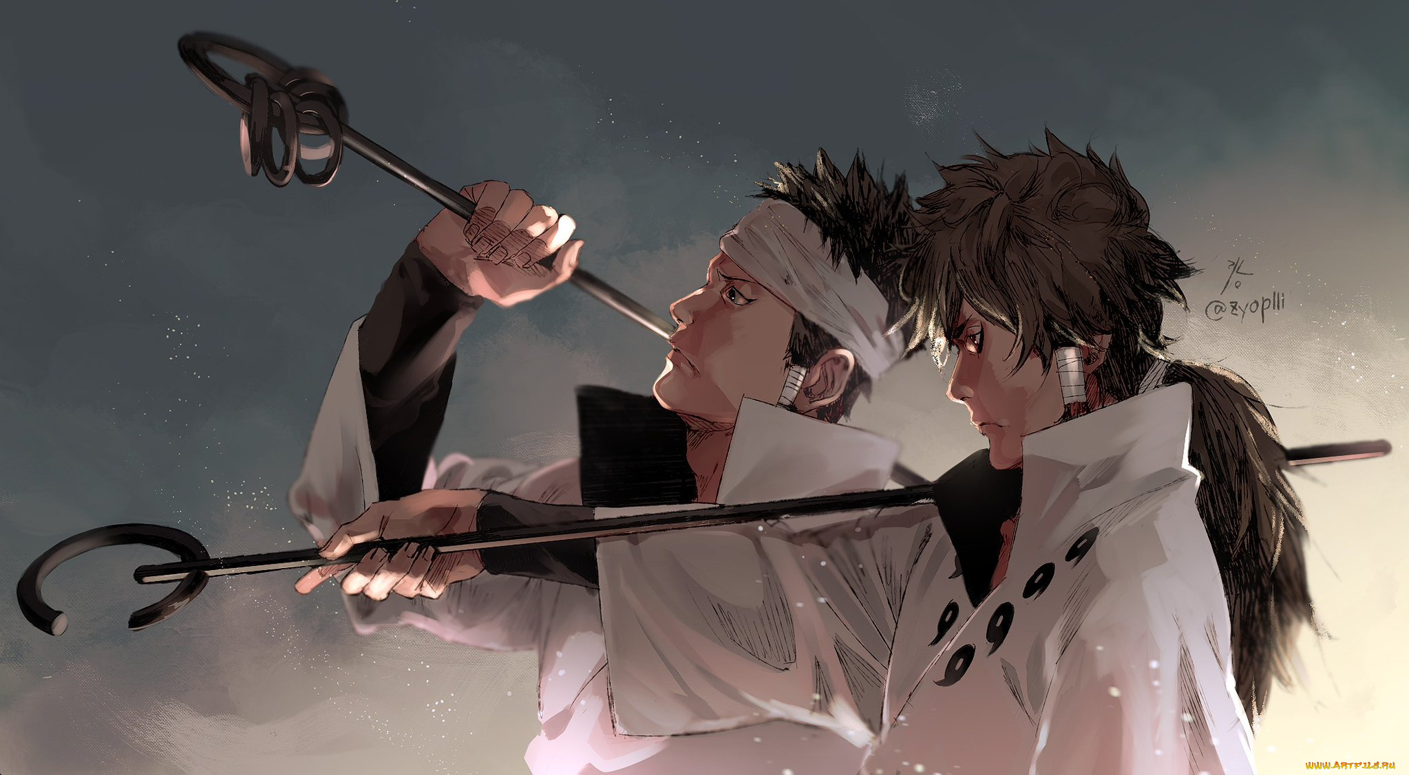 аниме, naruto, посохи, индра, асура, братья