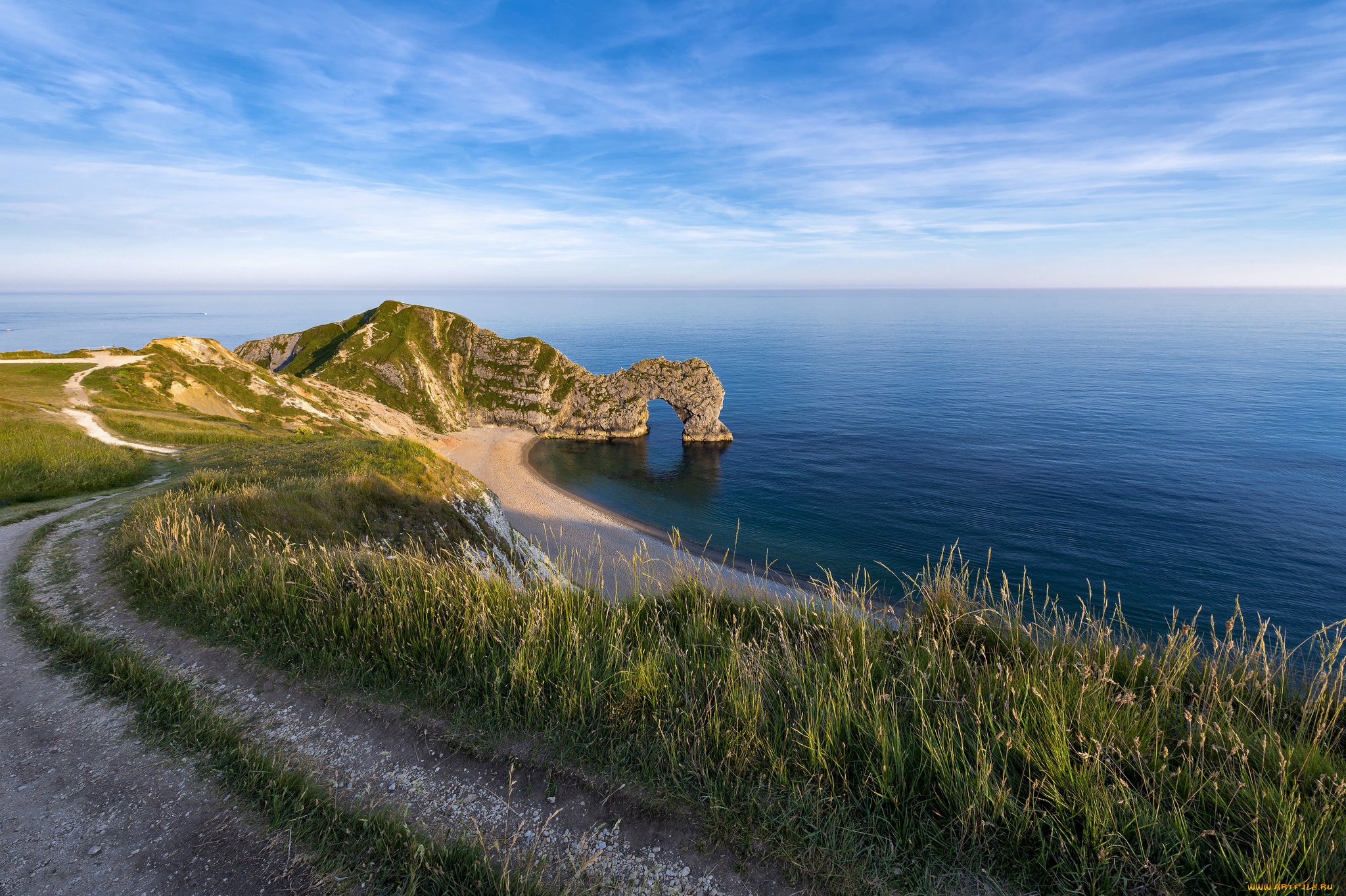 природа, побережье, простор