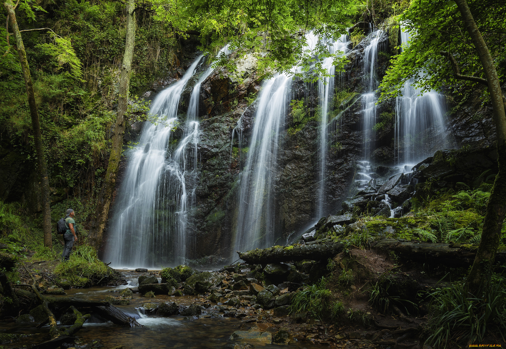 природа, водопады, простор