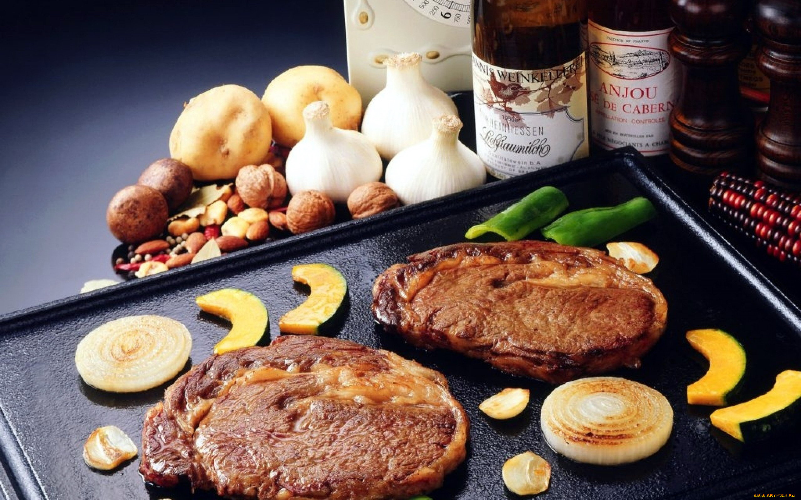 еда, мясные, блюда, мясо, стейк