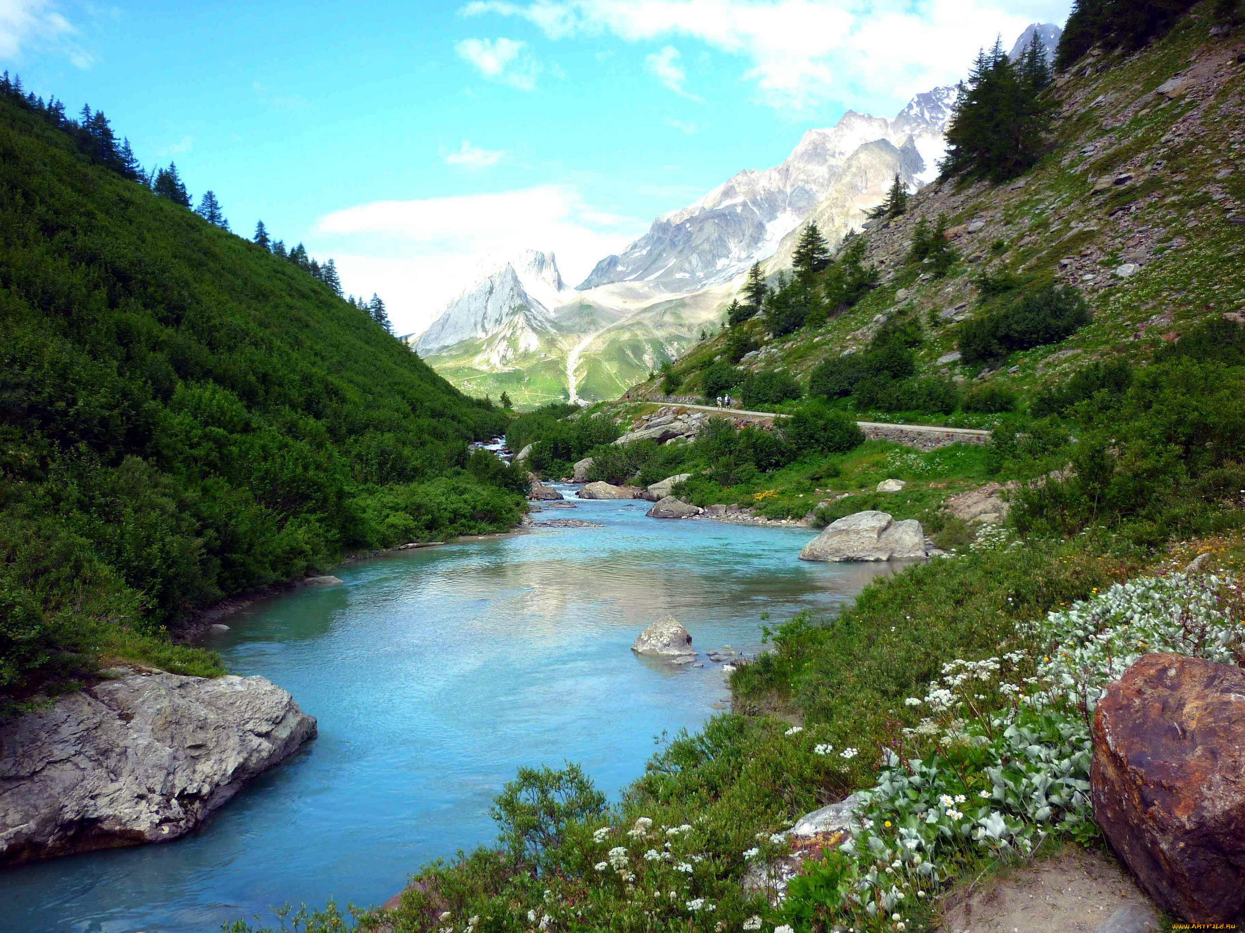 природа, реки, озера, река, горы