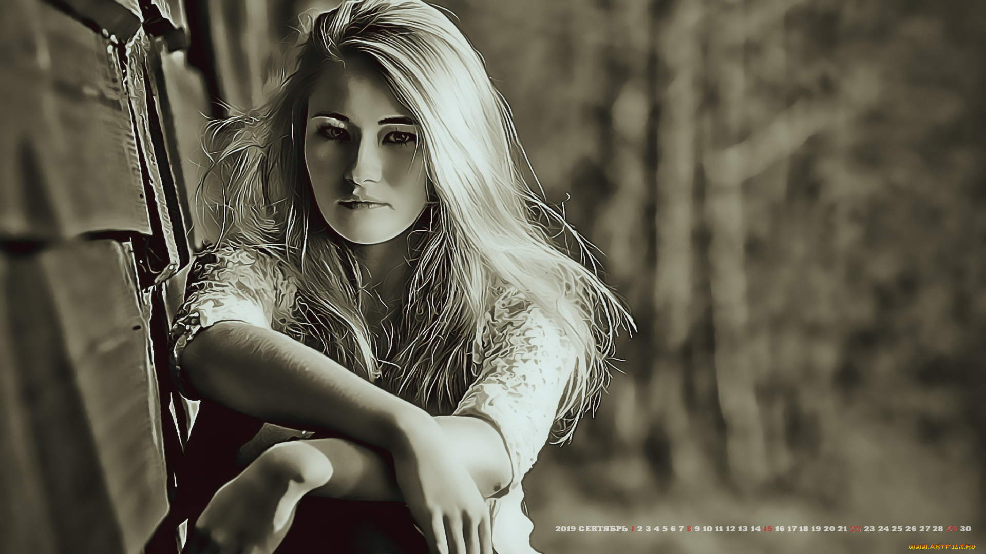 календари, компьютерный, дизайн, взгляд, 2019, calendar, женщина, девушка