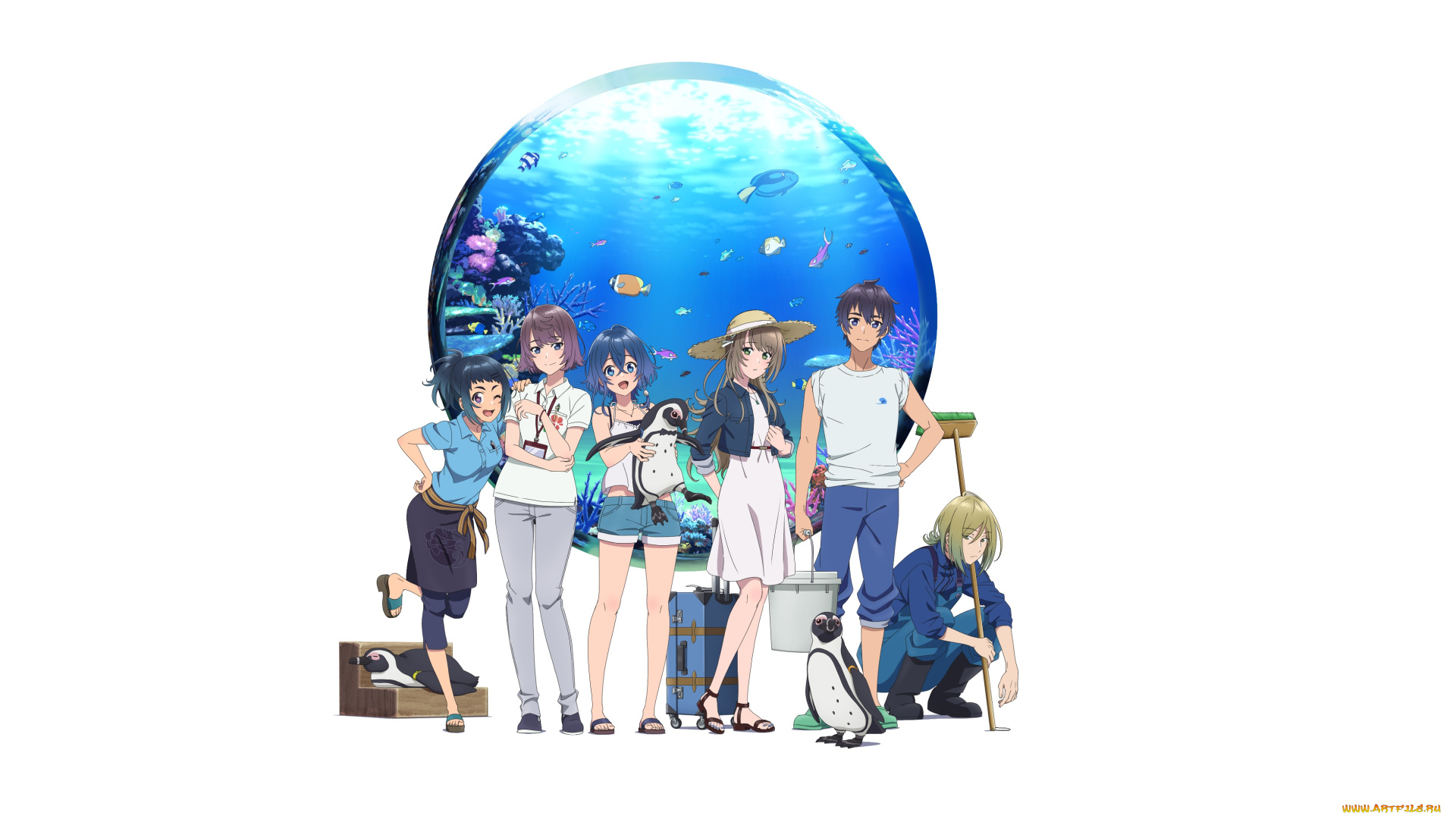 аниме, shiroi, suna, no, aquatope, shiroi, suna, no, aquatope