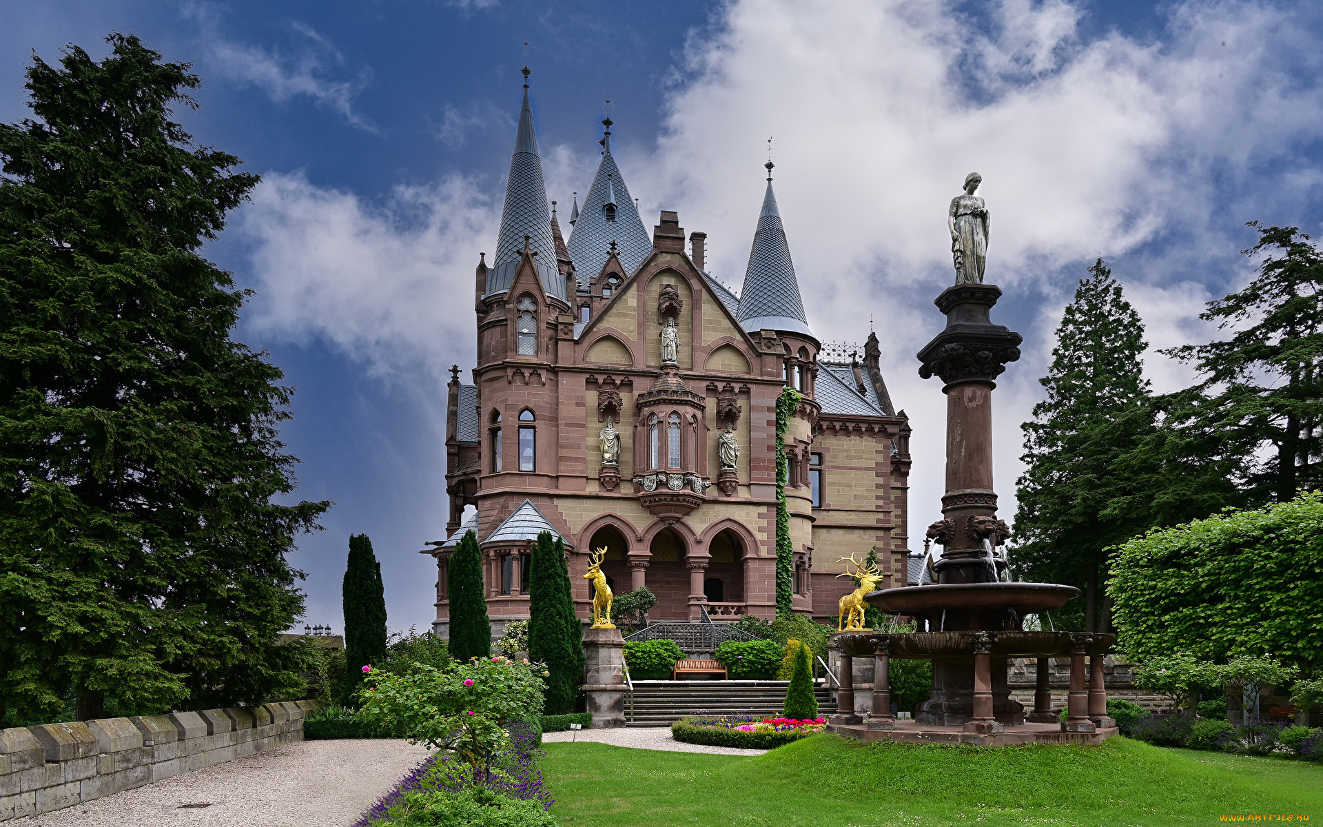 drachenburg, castle, города, замки, германии, drachenburg, castle
