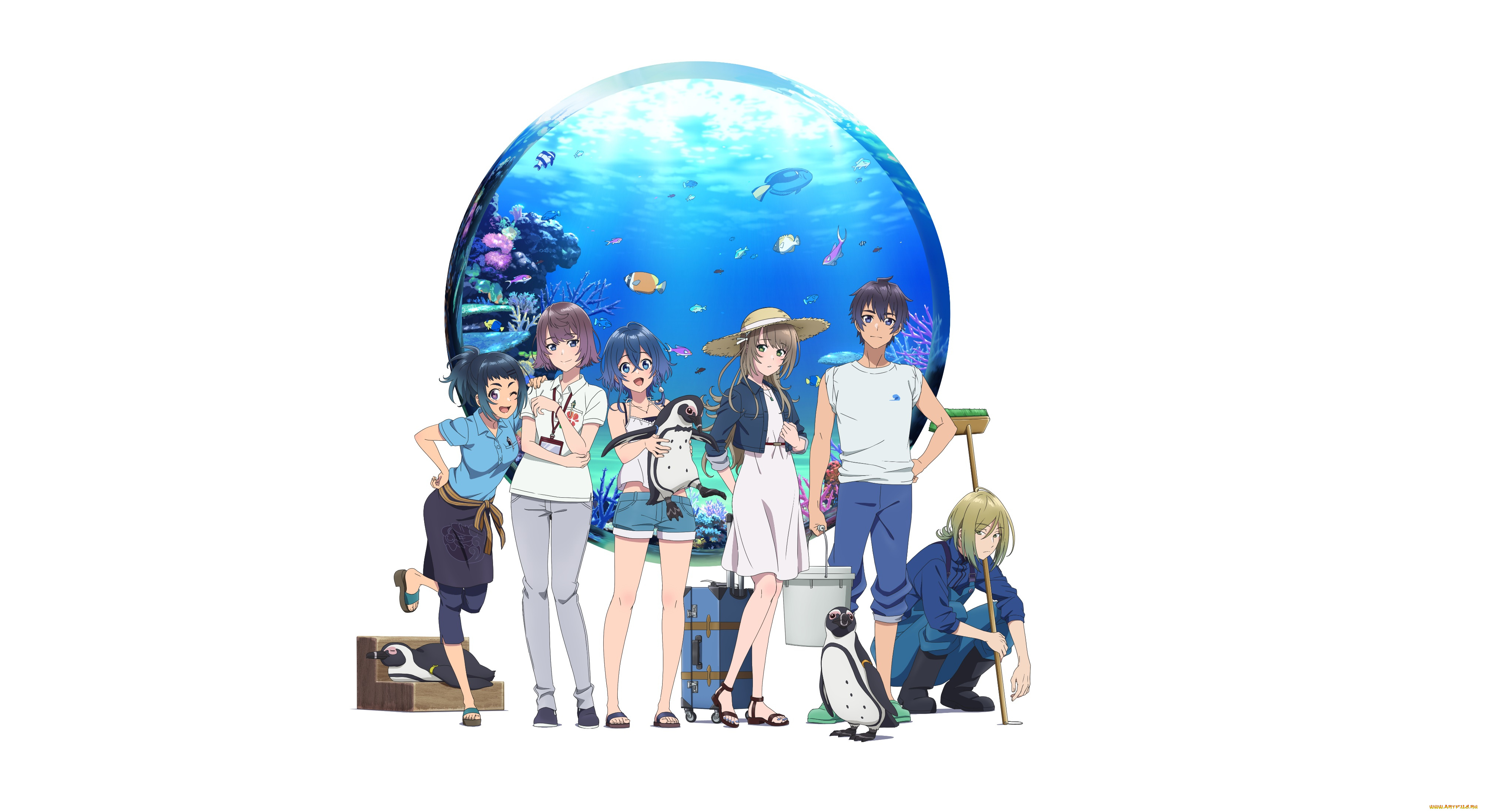 аниме, shiroi, suna, no, aquatope, shiroi, suna, no, aquatope