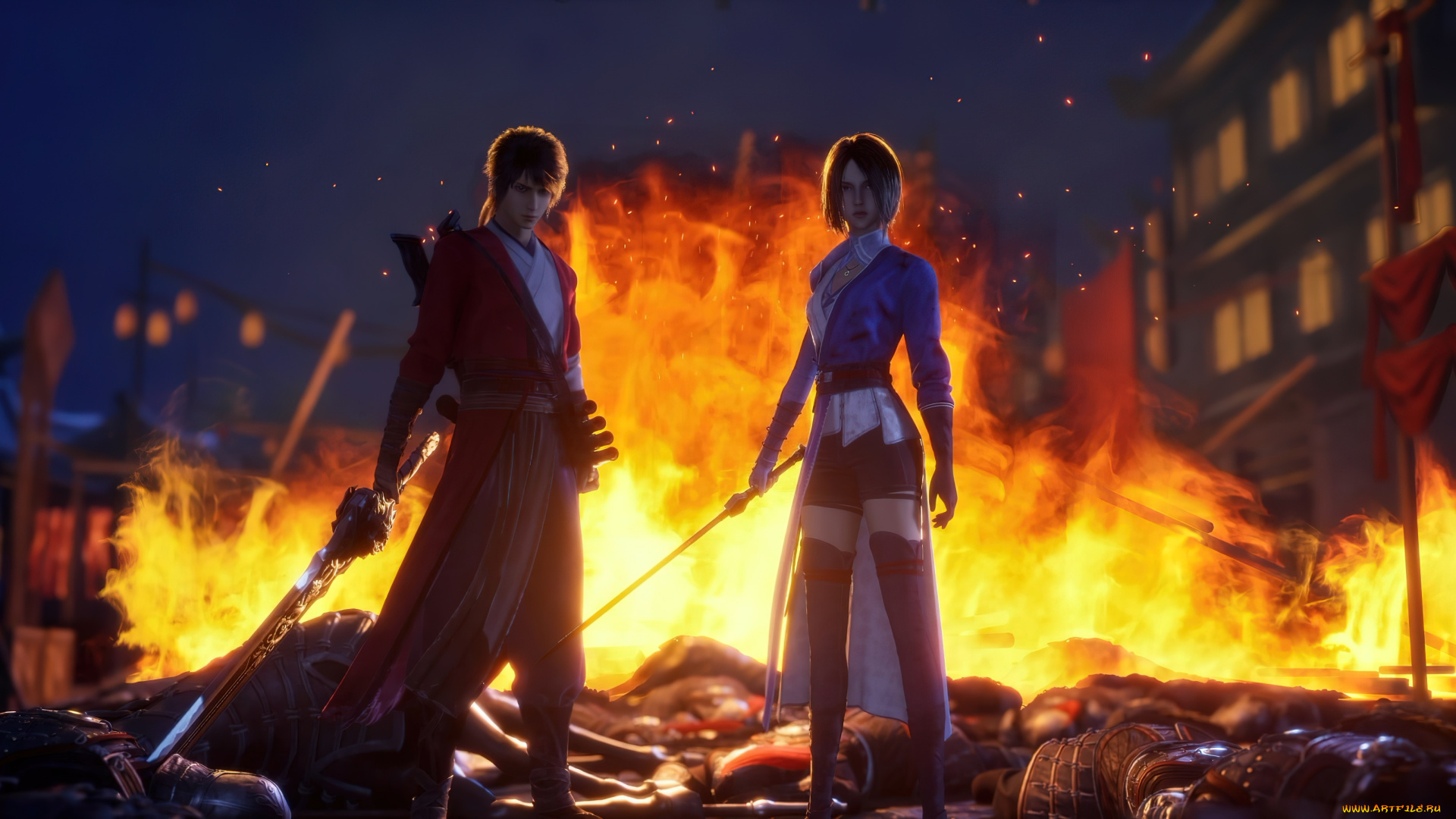 аниме, hua, jianghu, , ling, zhu, hua, jianghu, ling, zhu