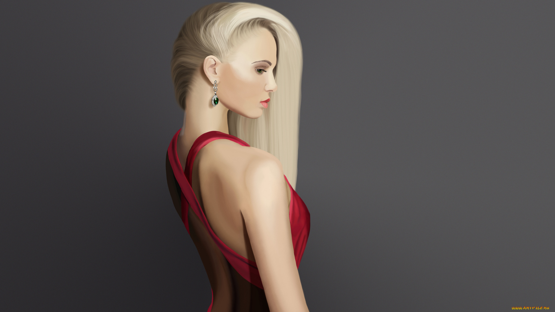 рисованное, люди, модель, женщины, цифровое, искусство, рисунок, цифровая, живопись, иллюстрация