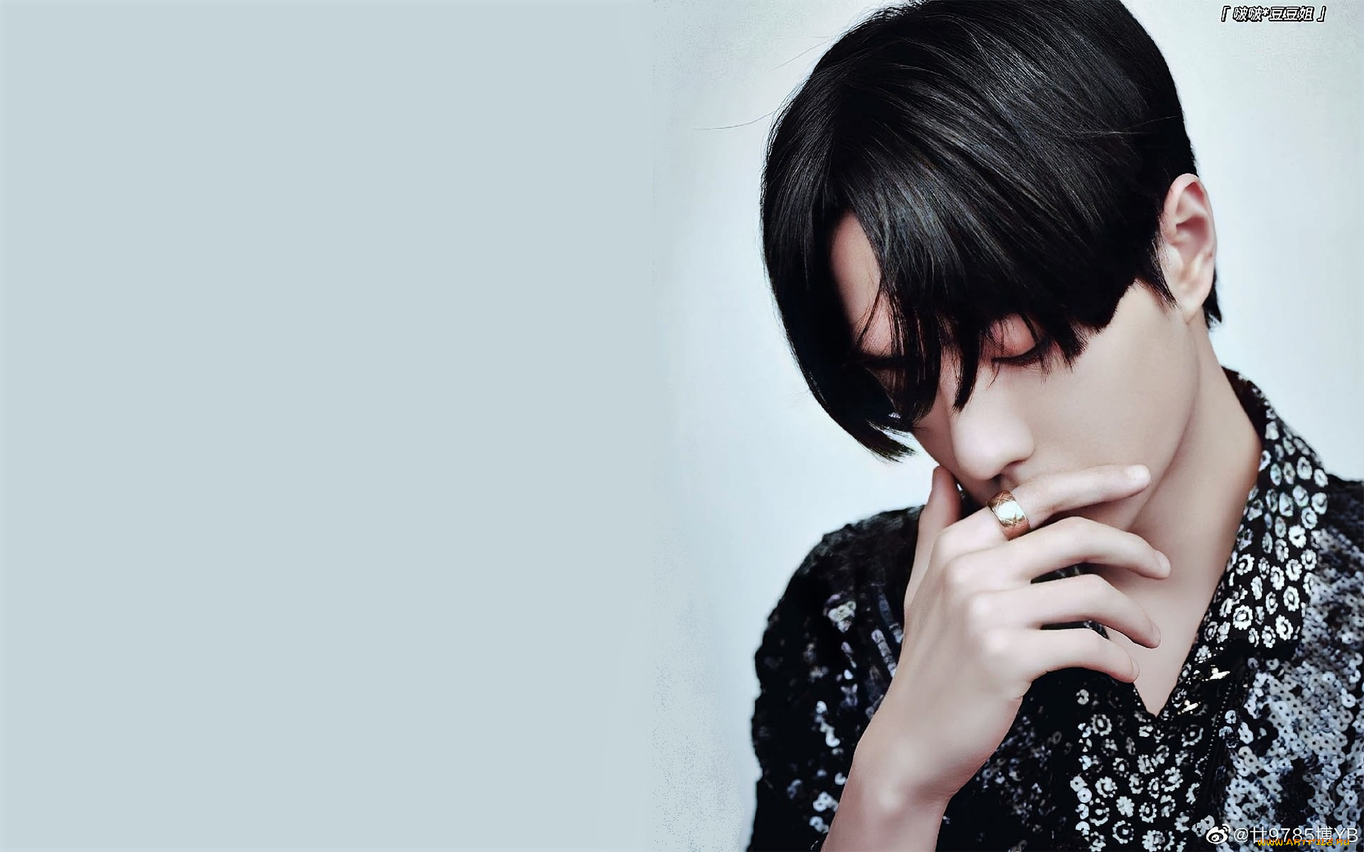 мужчины, wang, yi, bo, актер, певец, кольцо, рубашка