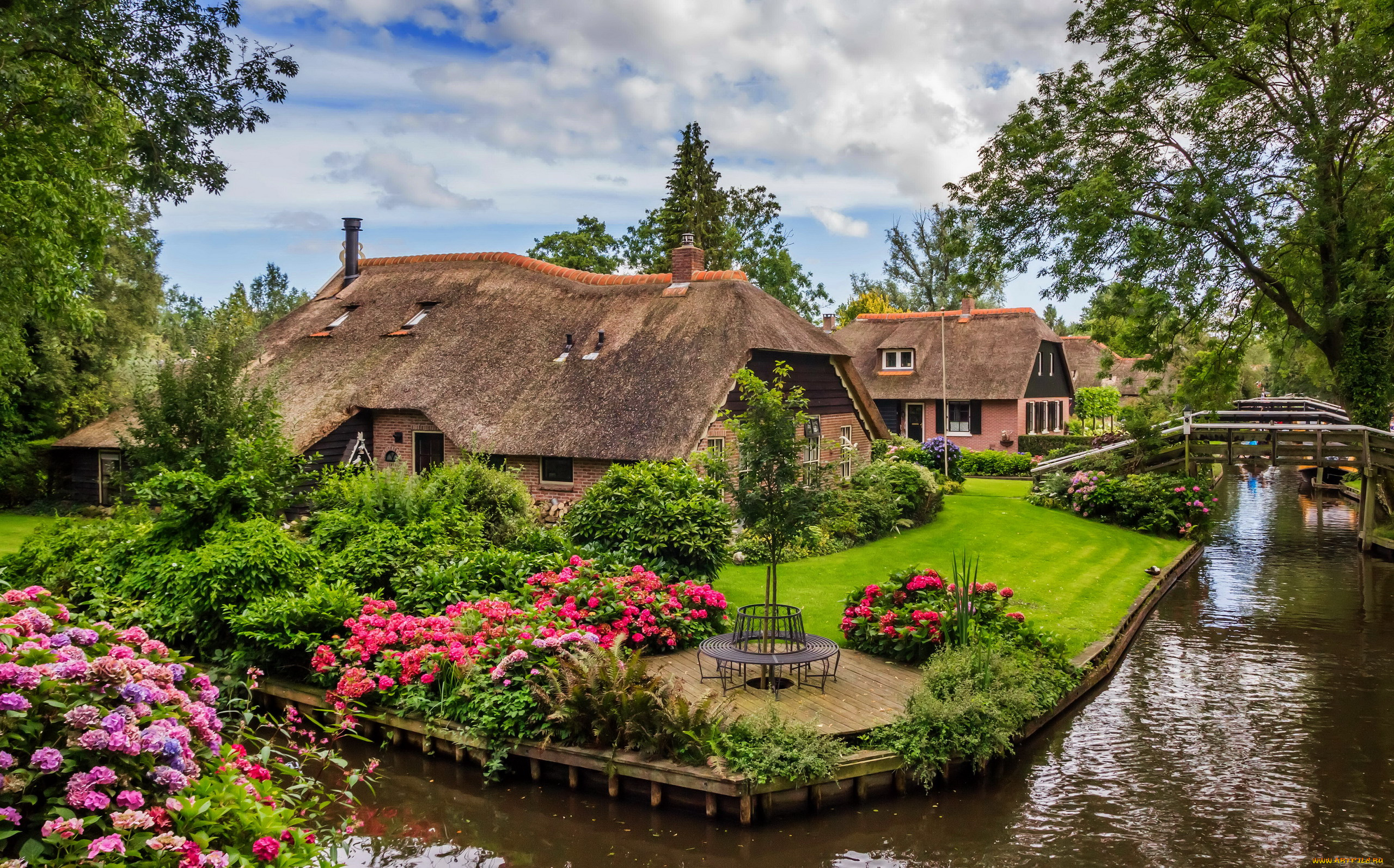 giethoorn, netherlands, города, -, здания, , дома