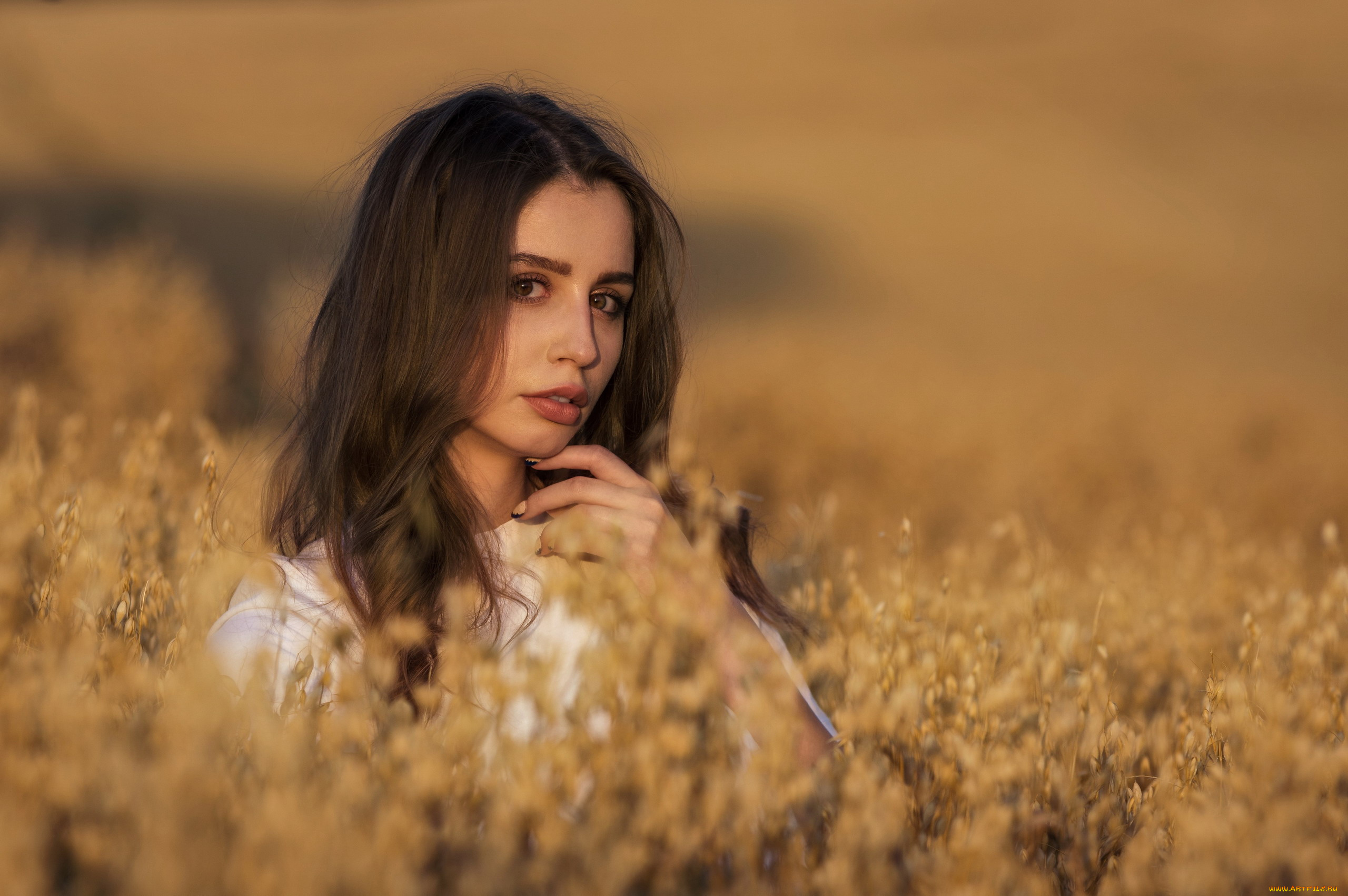 девушки, -, лица, , портреты, брюнетка, карие, глаза