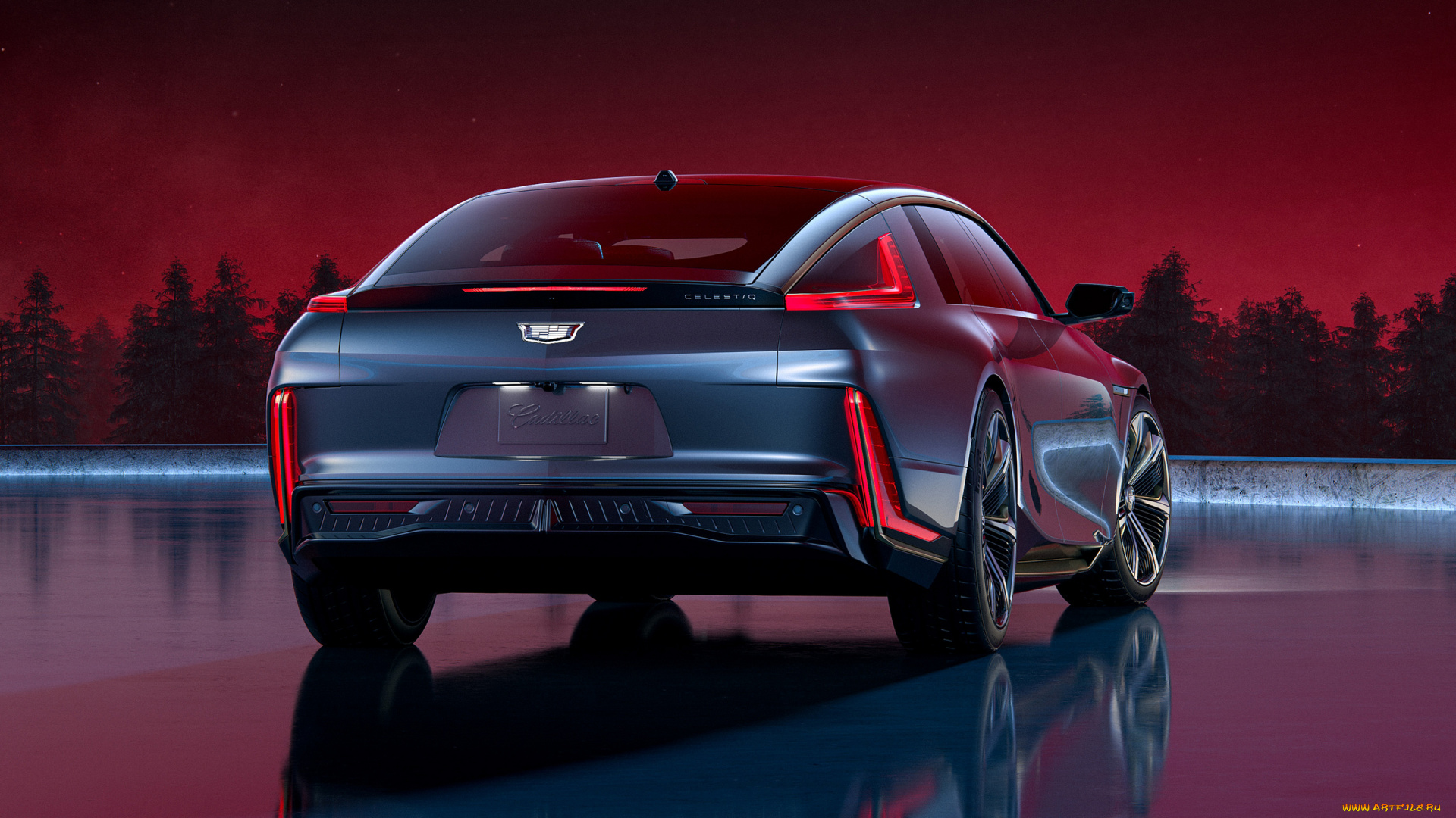 cadillac, celestiq, 2024, автомобили, cadillac, сadillac, celestiq, лифтбек, вид, сзади