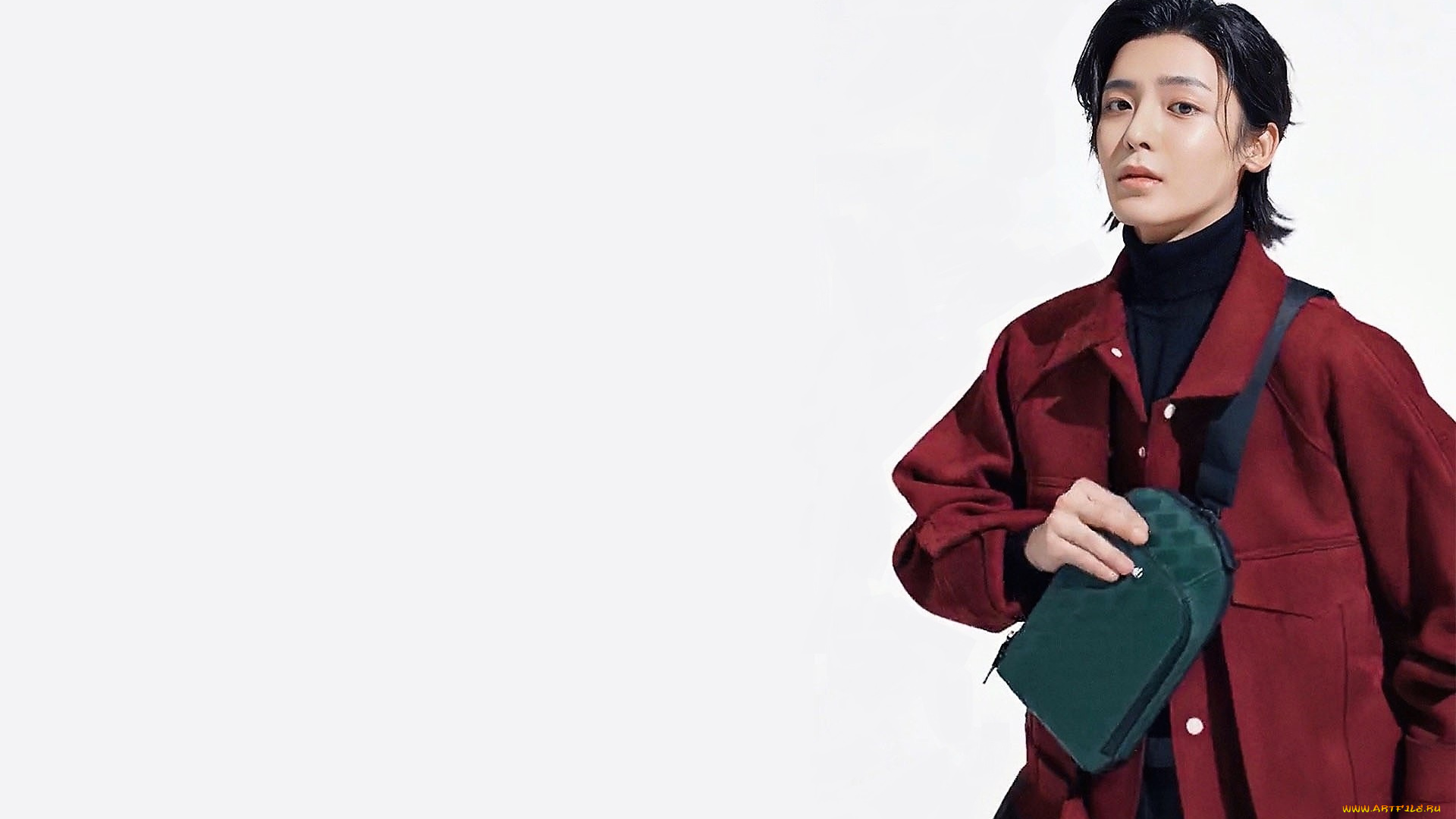 мужчины, hou, ming, hao, актер, куртка, сумка