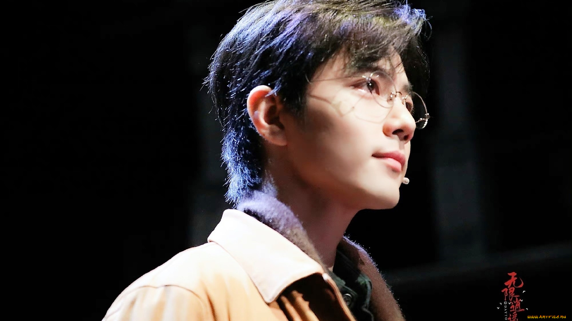 мужчины, xiao, zhan, актер, лицо, очки