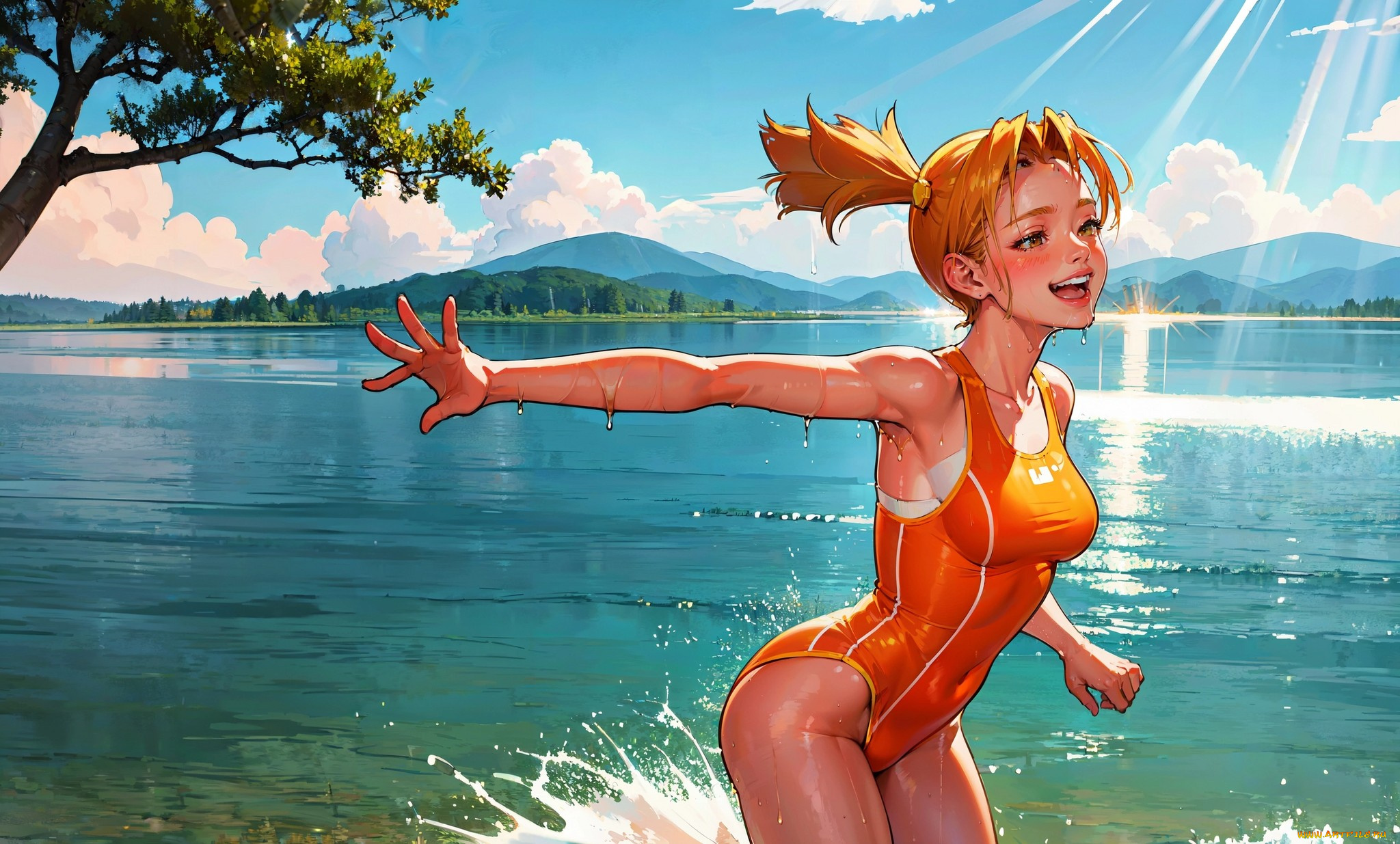 аниме, пейзажи, , природа, нейросети, графика, нейроарт, ai, art, нейронные, сети, рисунки, нейро, искусство