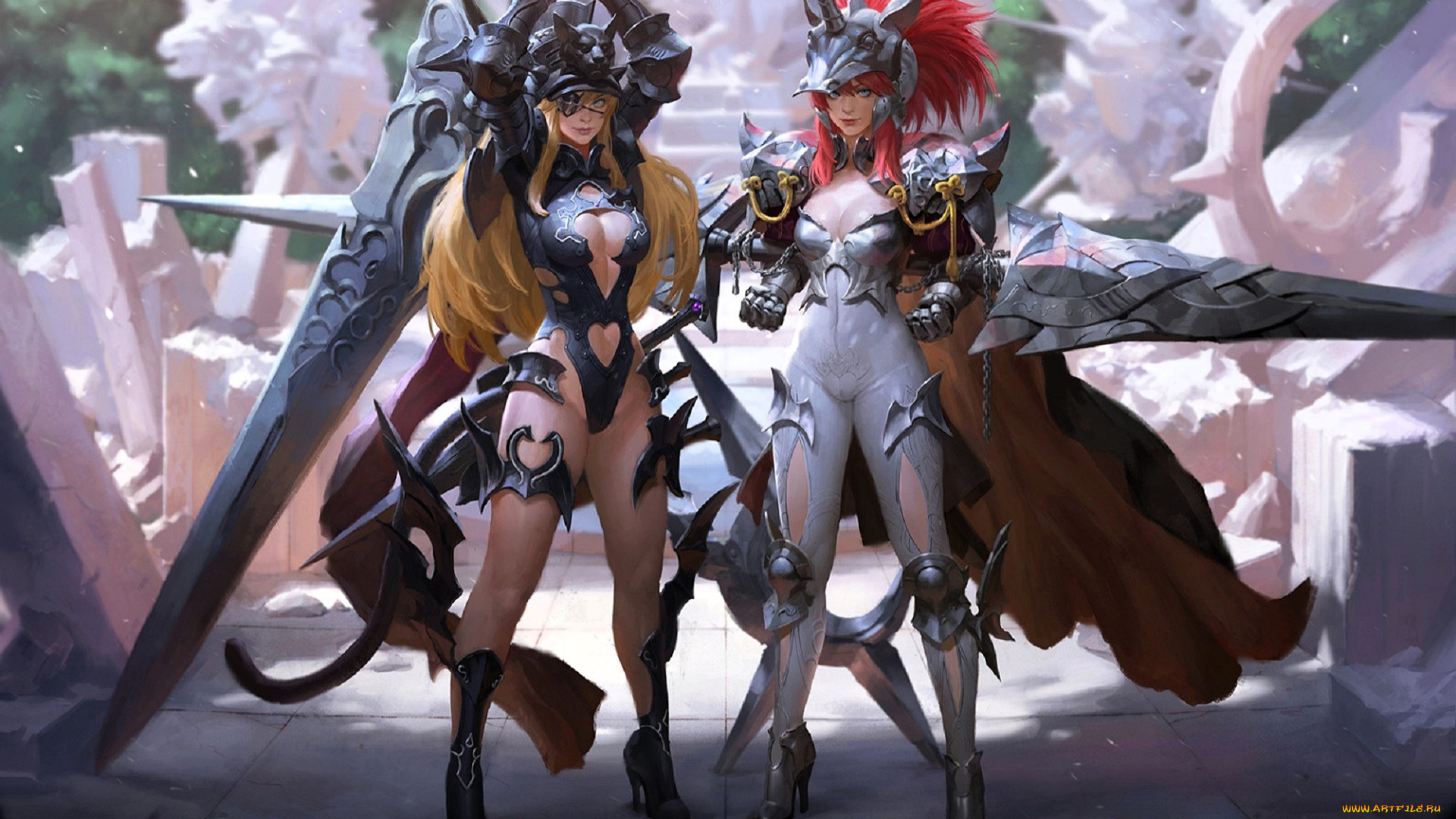 видео, игры, ---другое, девушки, персонажи, хвост, оружие