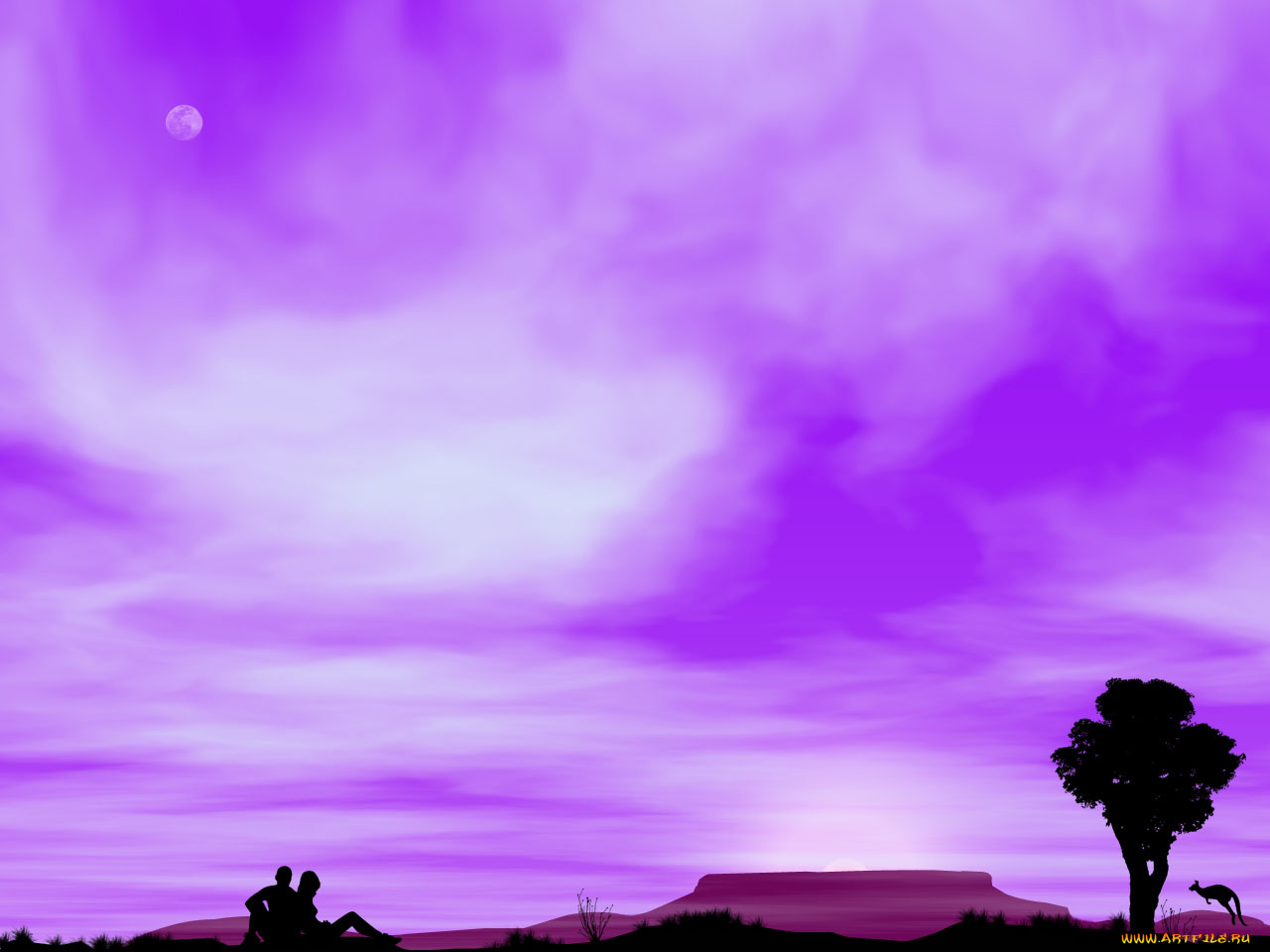 australian, night, векторная, графика