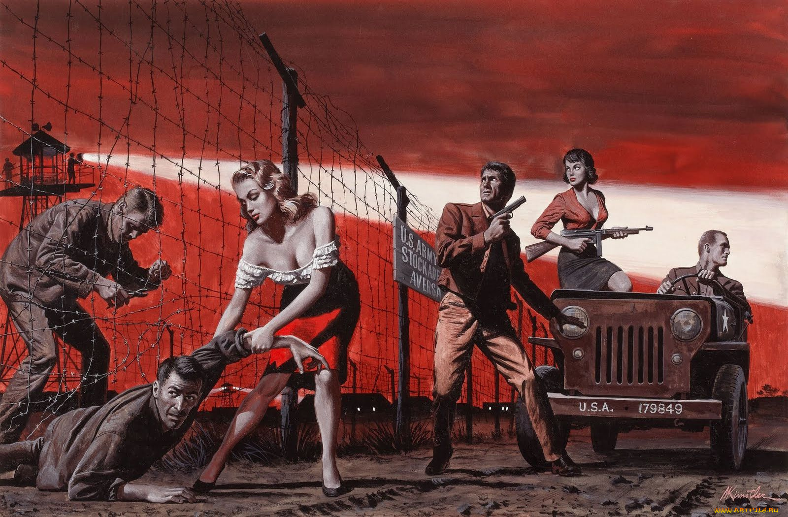 mort, kunstler, рисованные, побег