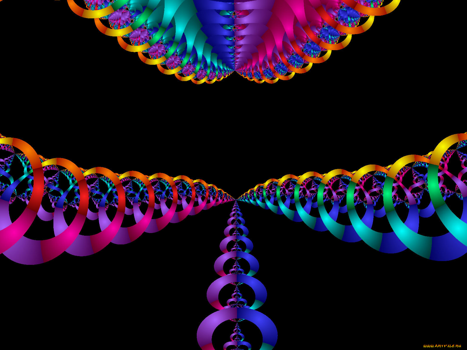 3д, графика, fractal, фракталы, фрактал, узор, тёмный