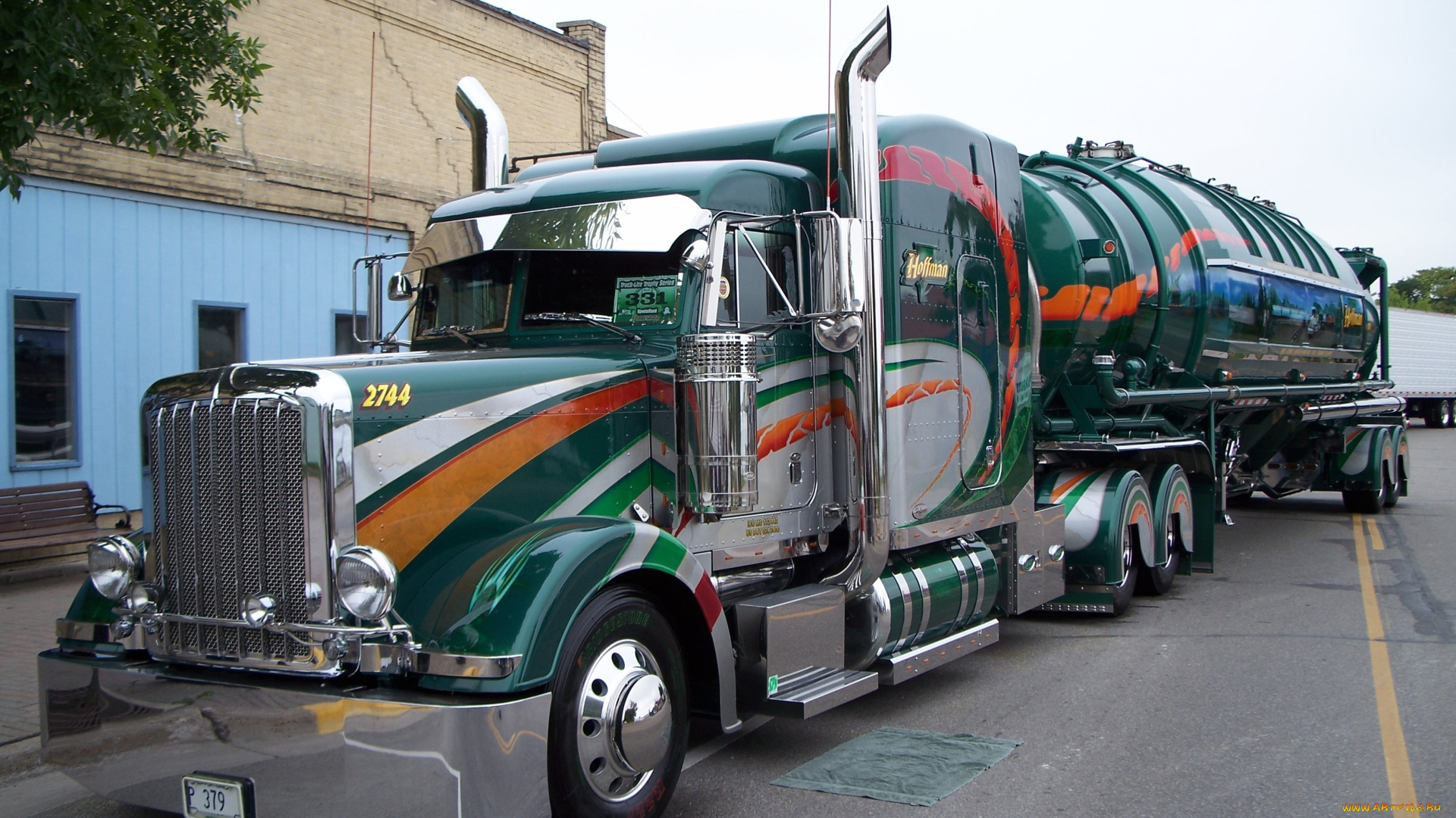 peterbilt, tanker, truck, автомобили