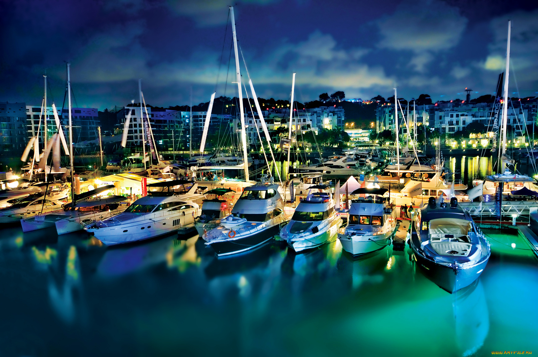 корабли, порты, причалы, сингапур, яхты