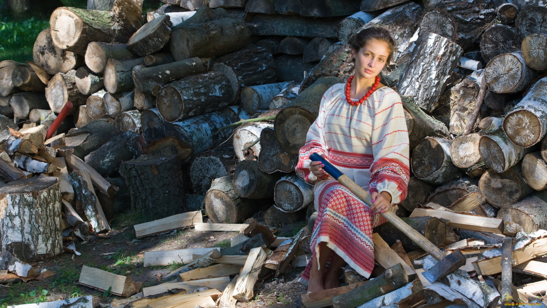 -Unsort, Брюнетки, Шатенки, девушки, unsort, брюнетки, шатенки, топор, дрова