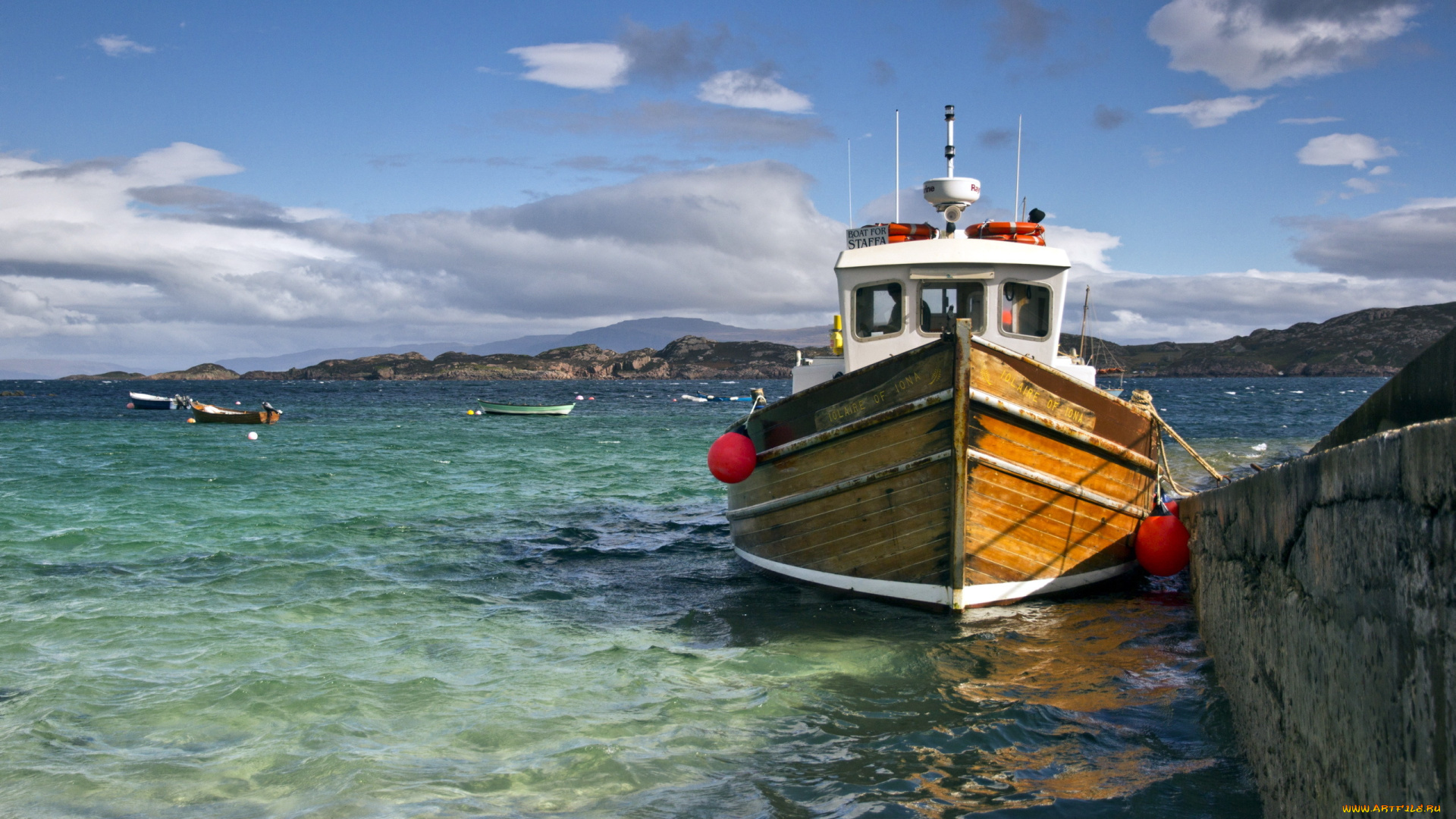 корабли, баркасы, буксиры, причал, лодки, баркас