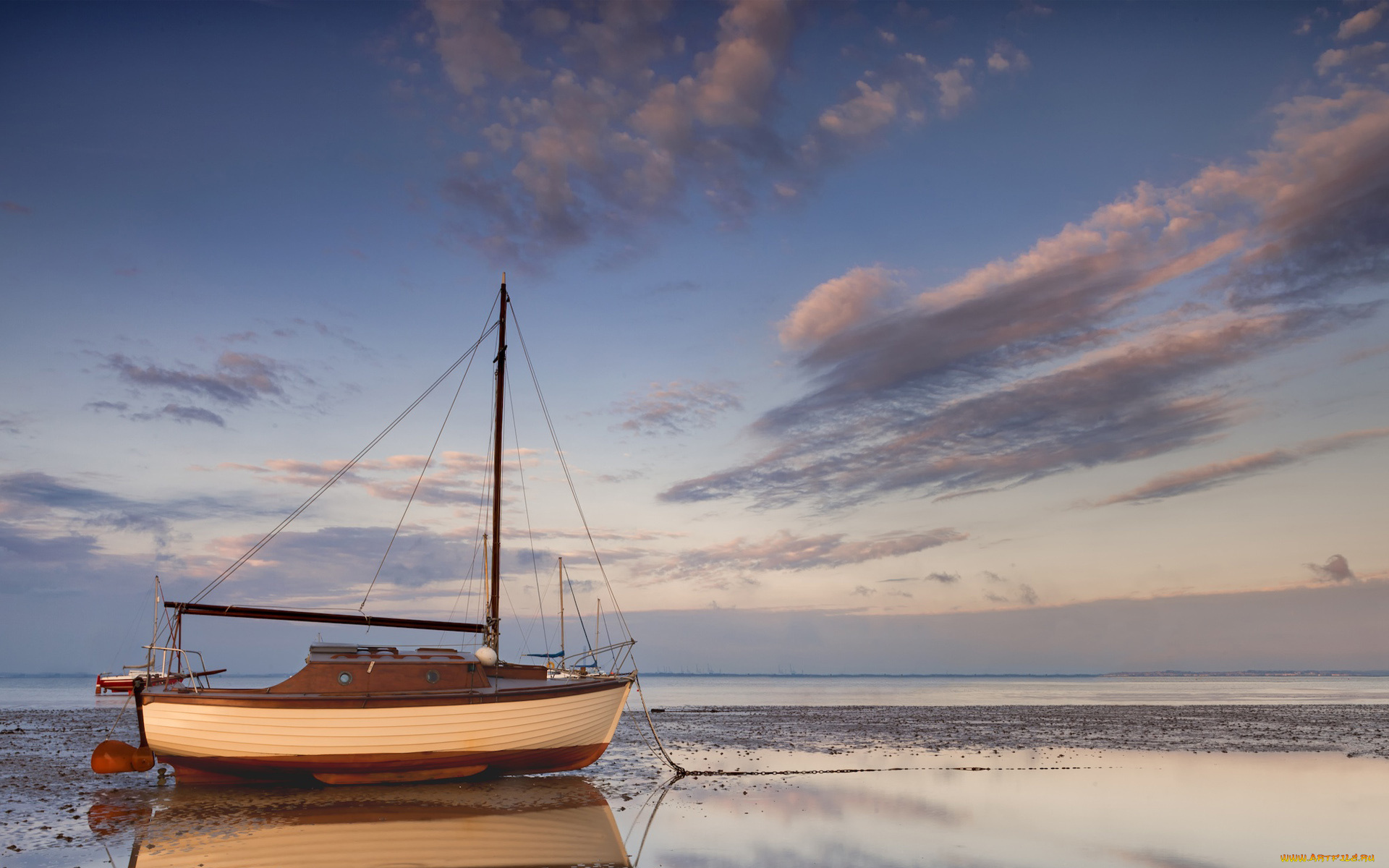 корабли, Яхты, мель