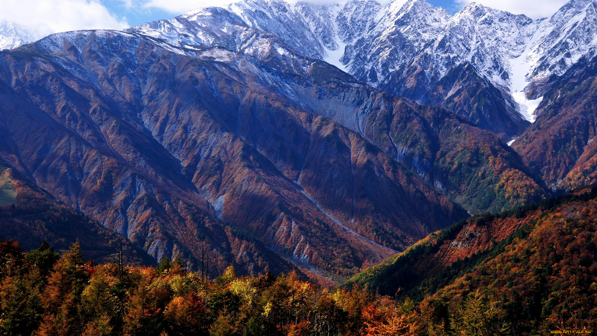 nagano, Япония, природа, горы