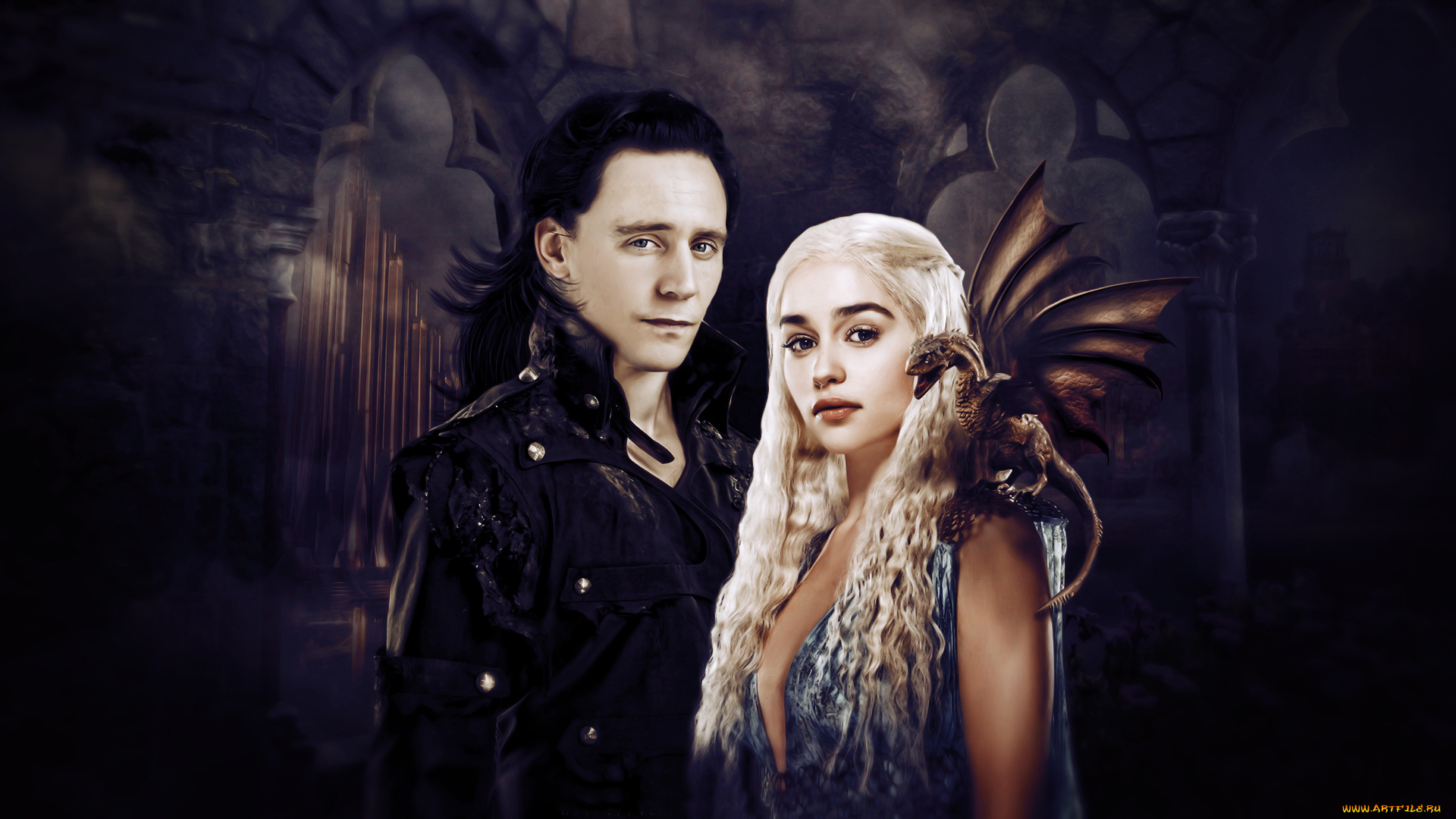 thor, vs, game, of, thrones, кино, фильмы, unknown, другое, daenerys, loki