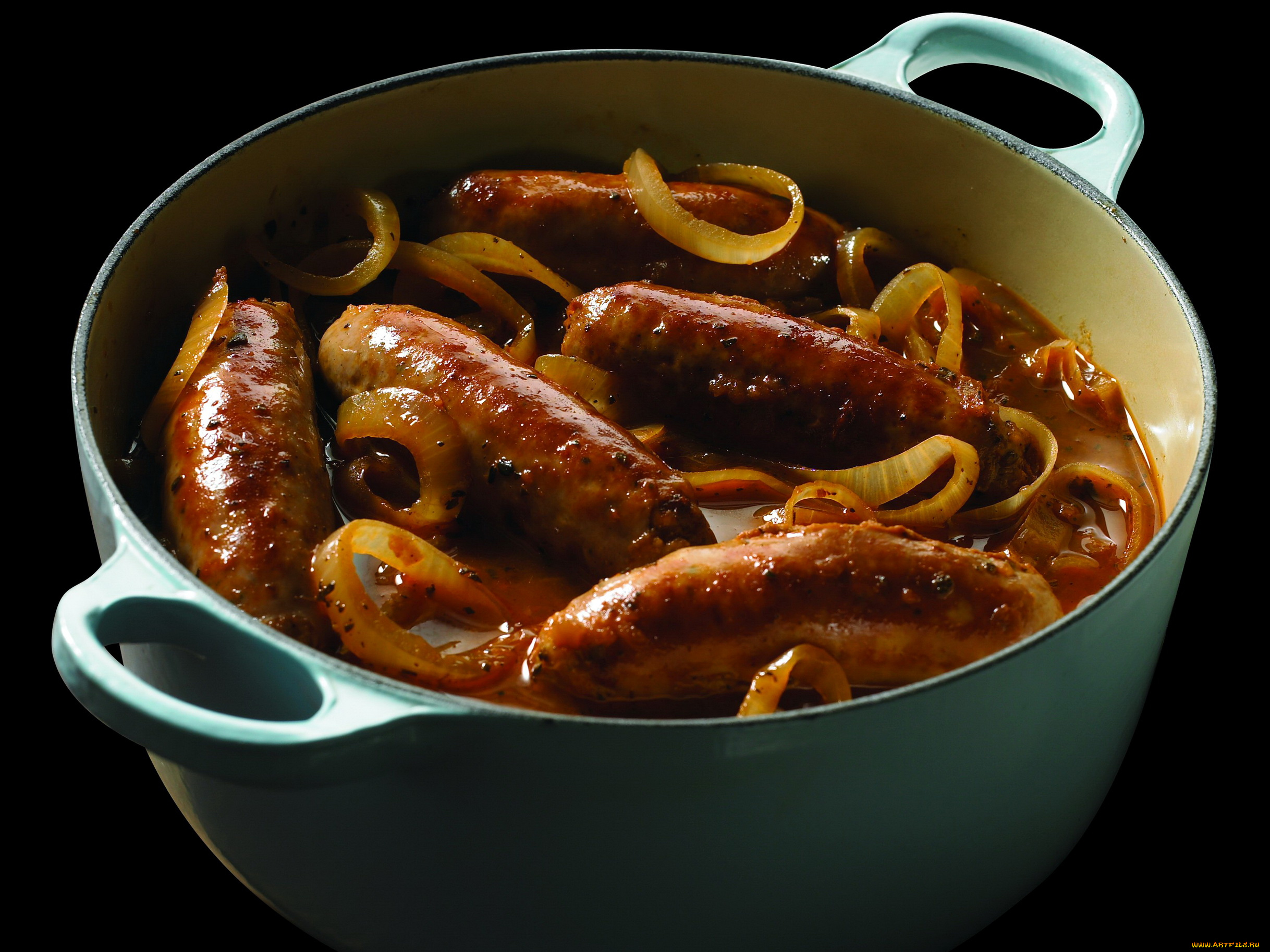 еда, колбасные, изделия, кастрюля, соус, колбаса