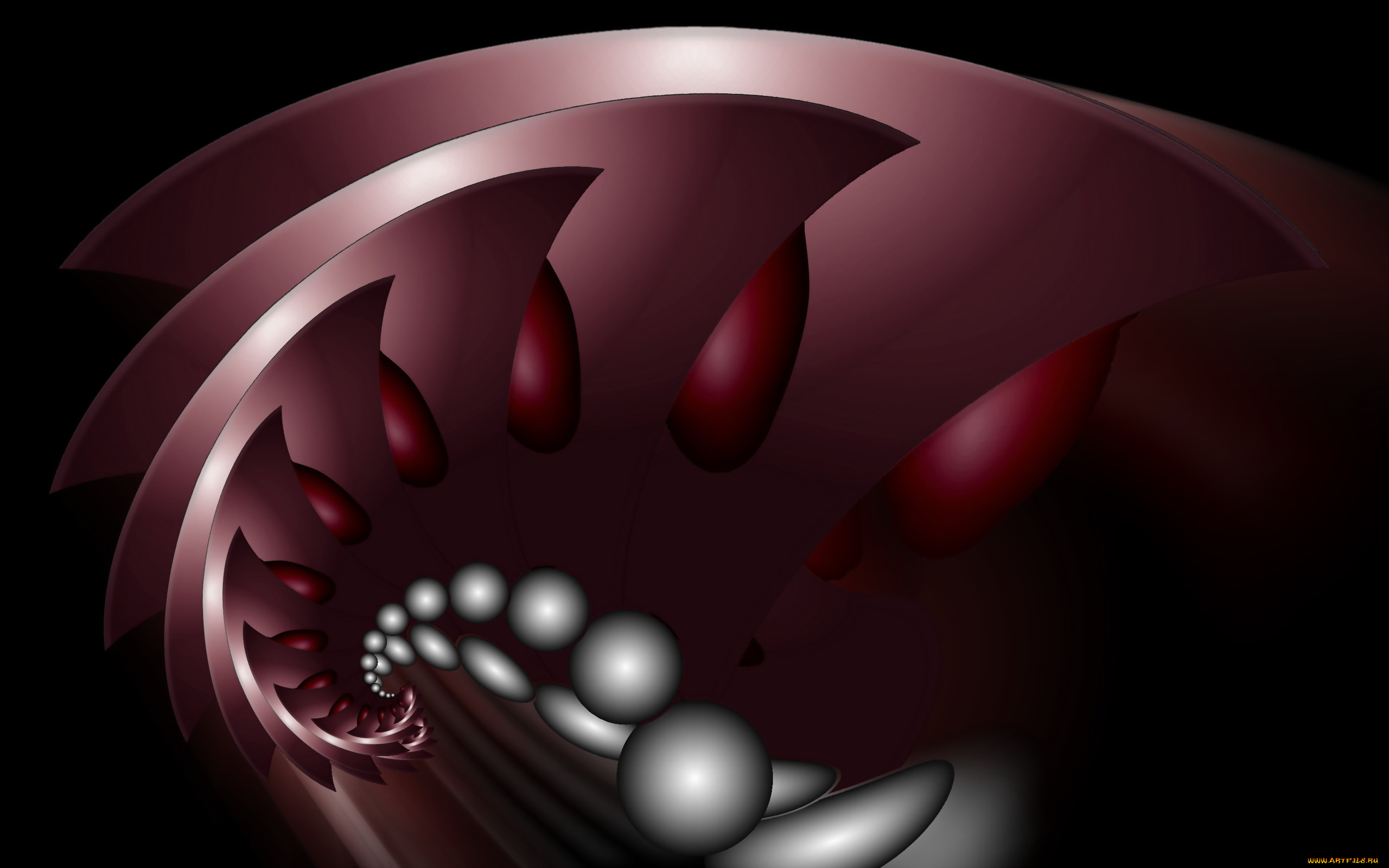 3д, графика, fractal, фракталы, цвет, форма