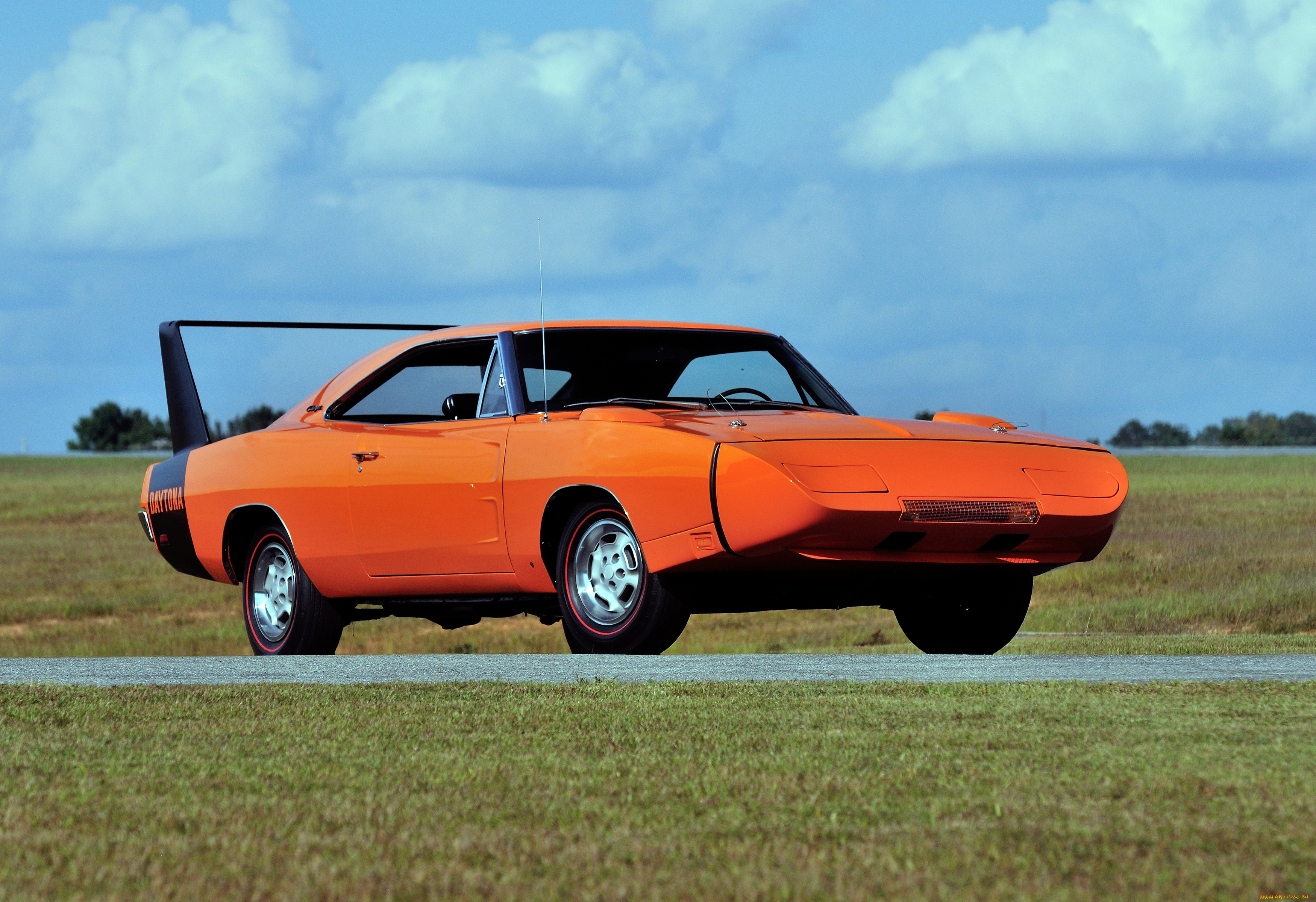 автомобили, dodge, orange, bee, super, daytona