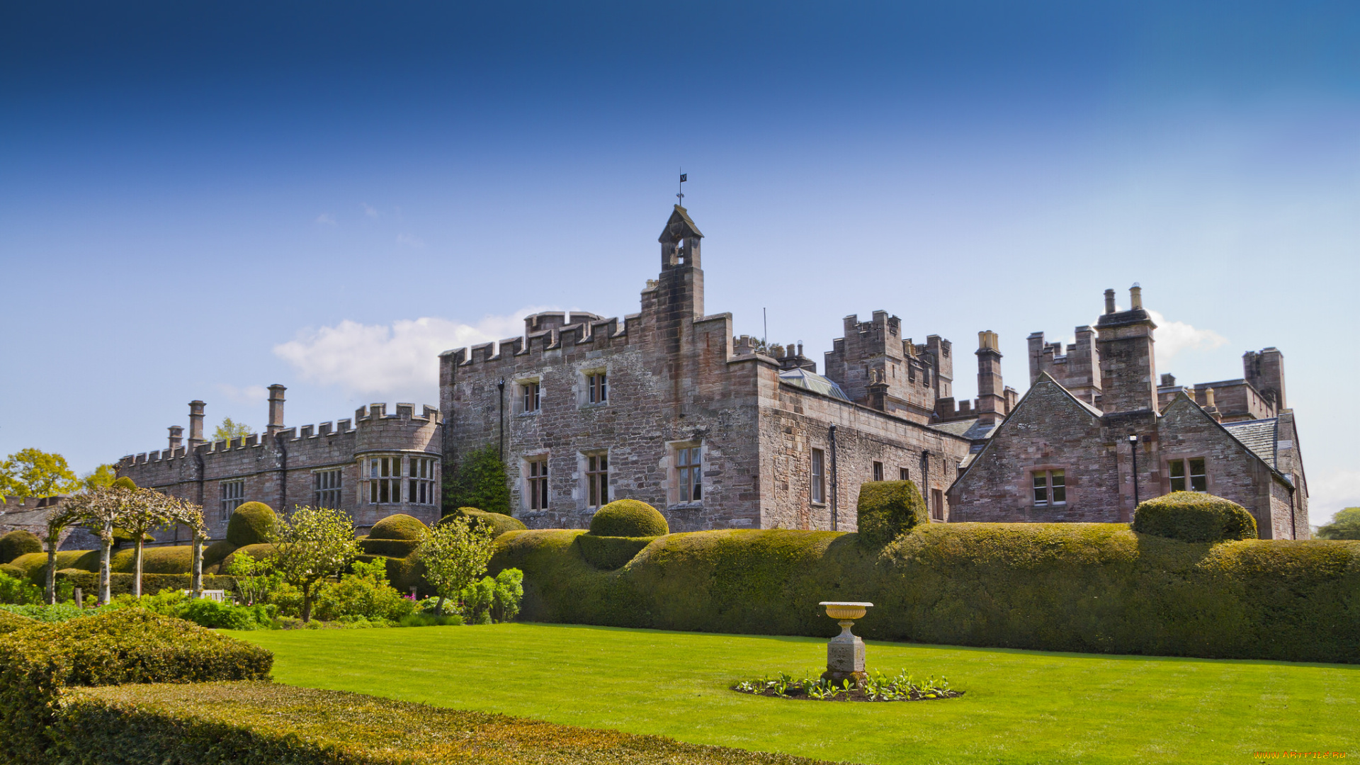 hutton, in, the, forest, города, замки, англии, замок, парк