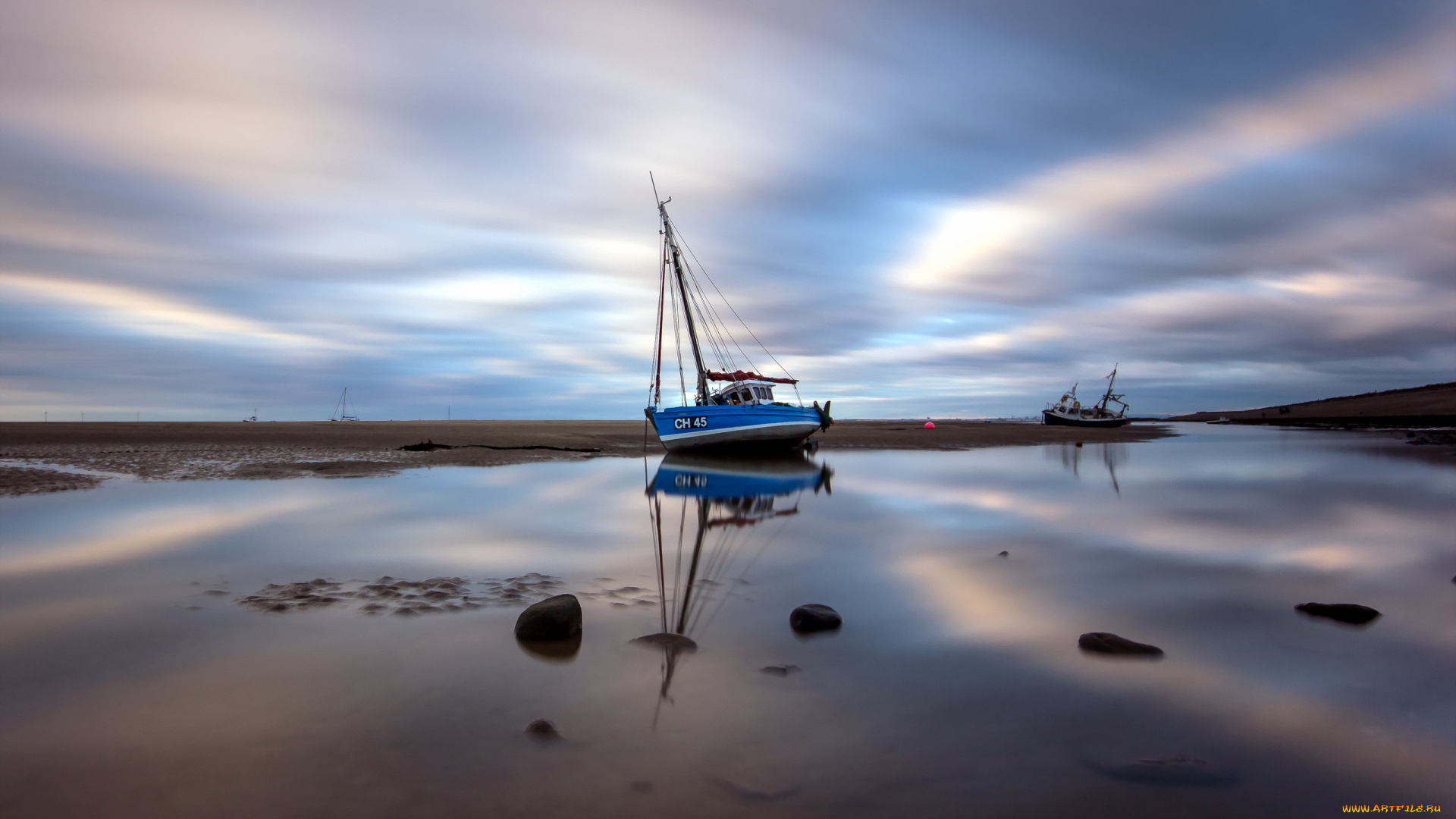 корабли, другое, лодки, море, пляж