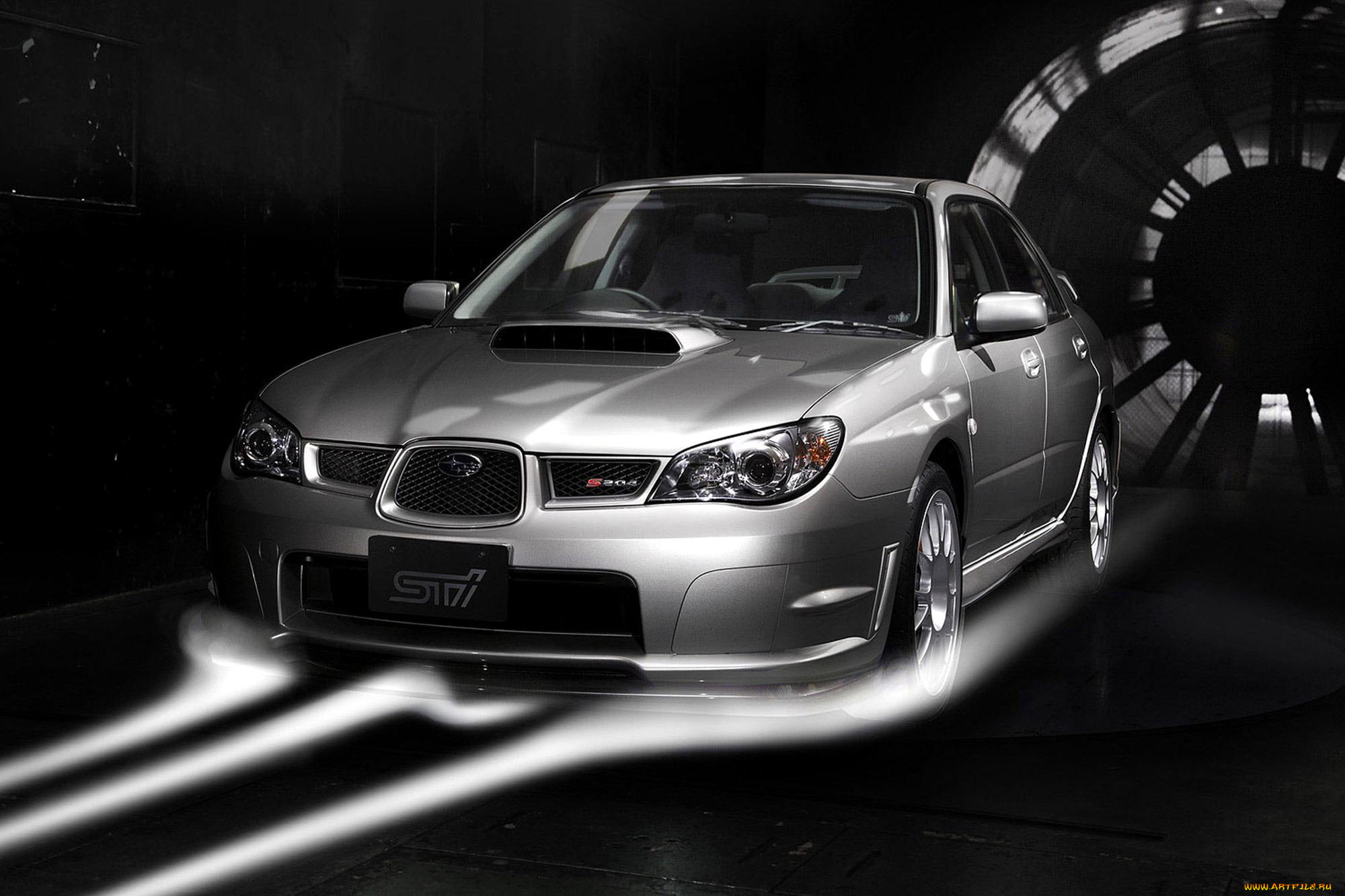 автомобили, subaru, вентилятор, ветер, серебристая, субару, impreza