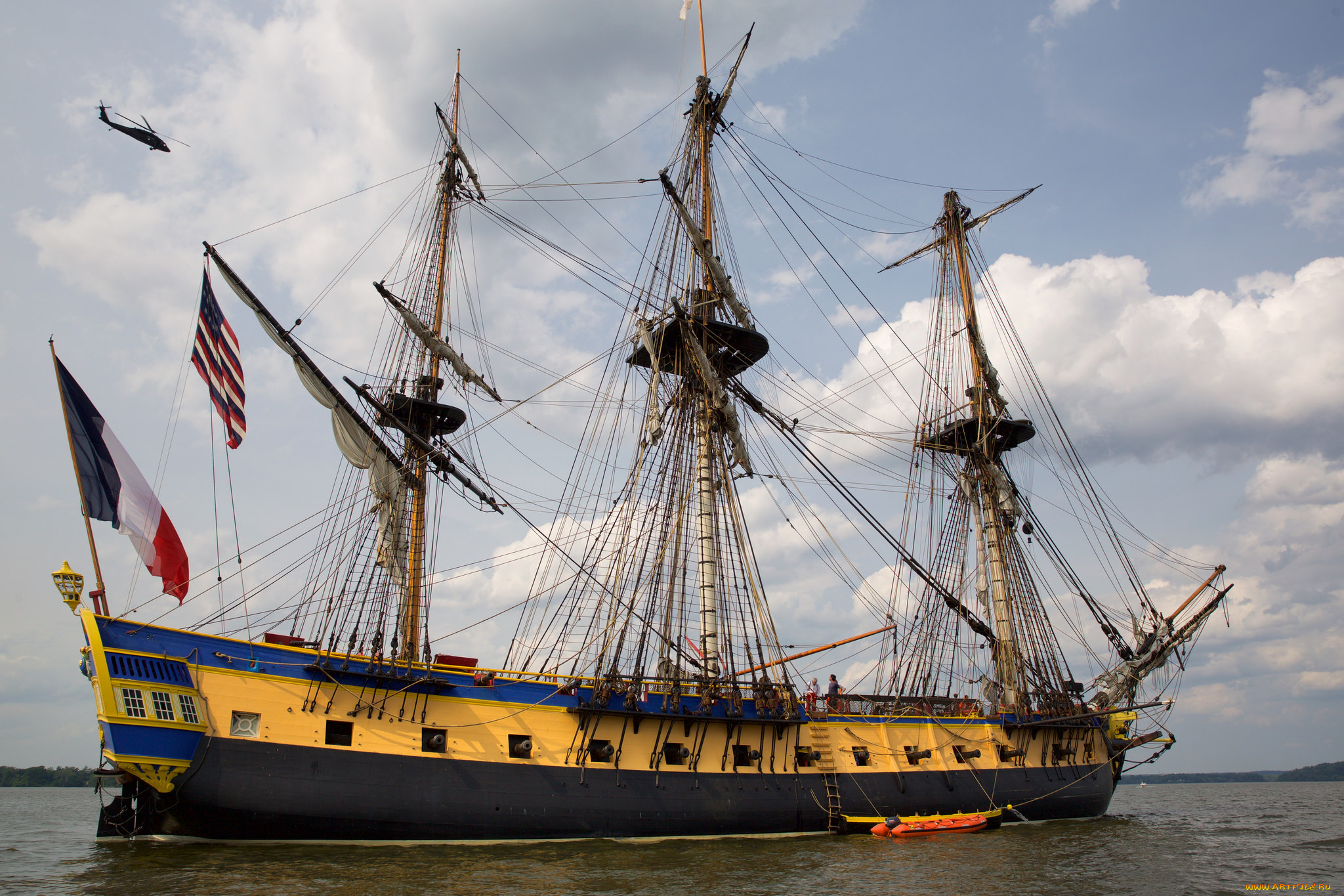 hermione, корабли, парусники, фрегат