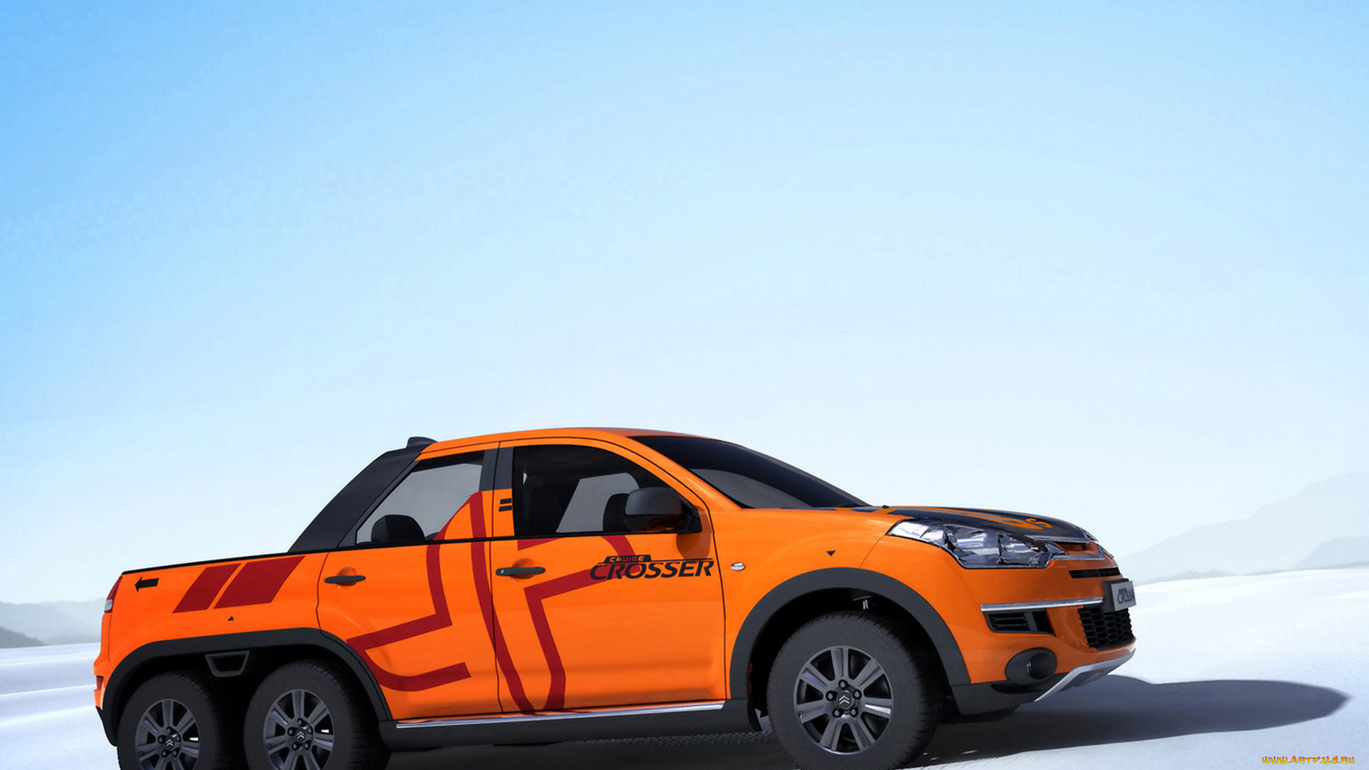 citroen, cruise, crosser, concept, 2007, автомобили, 3д, citroen, cruise, crosser, concept, 2007