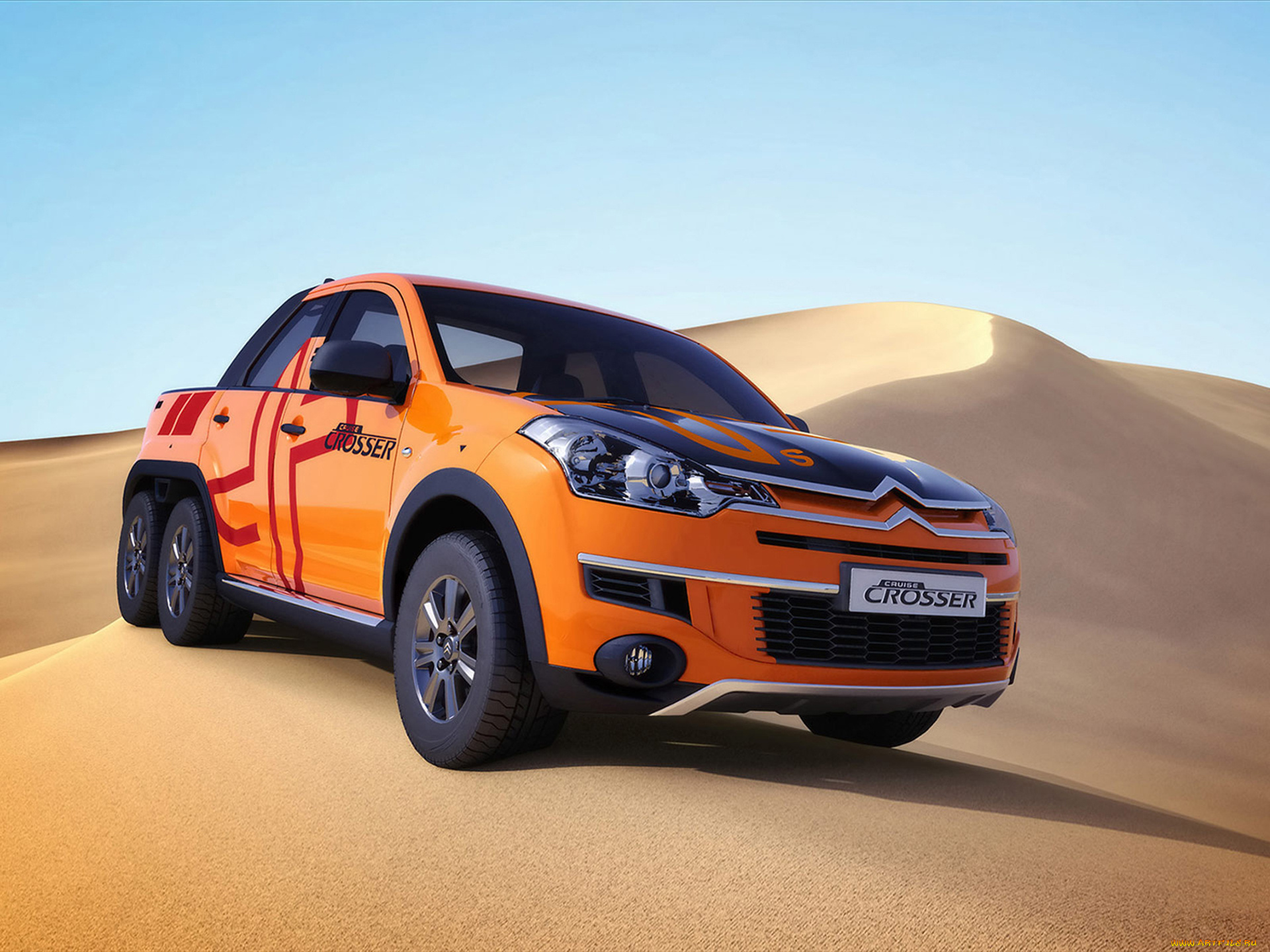 citroen, cruise, crosser, concept, 2007, автомобили, 3д, citroen, cruise, crosser, concept, 2007