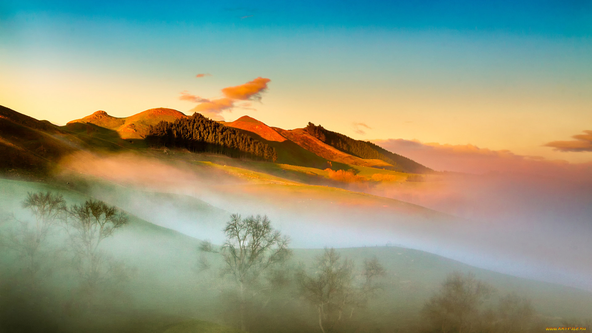 природа, горы, простор