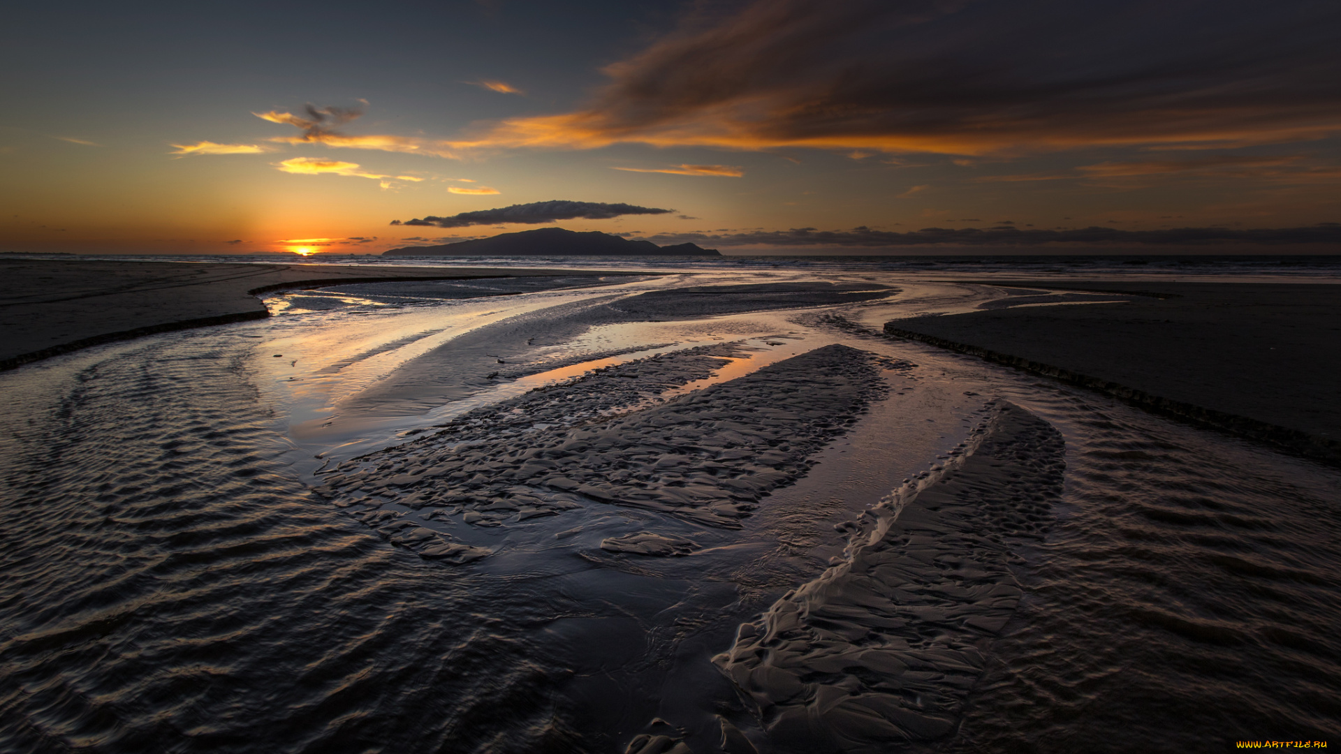 природа, побережье, простор