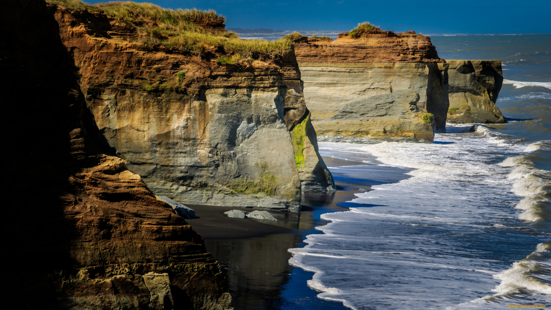 природа, побережье, простор