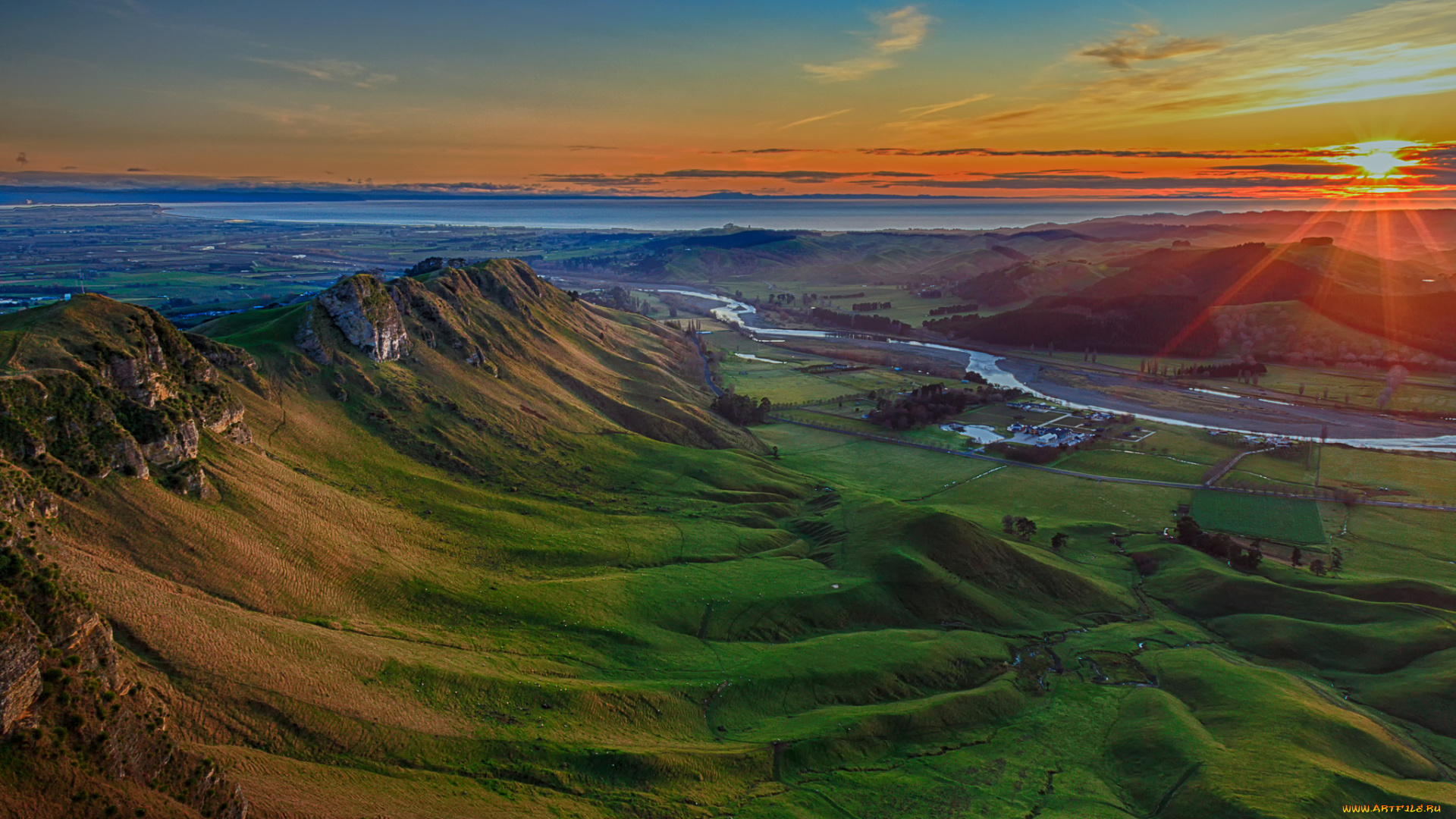 природа, восходы, закаты, простор