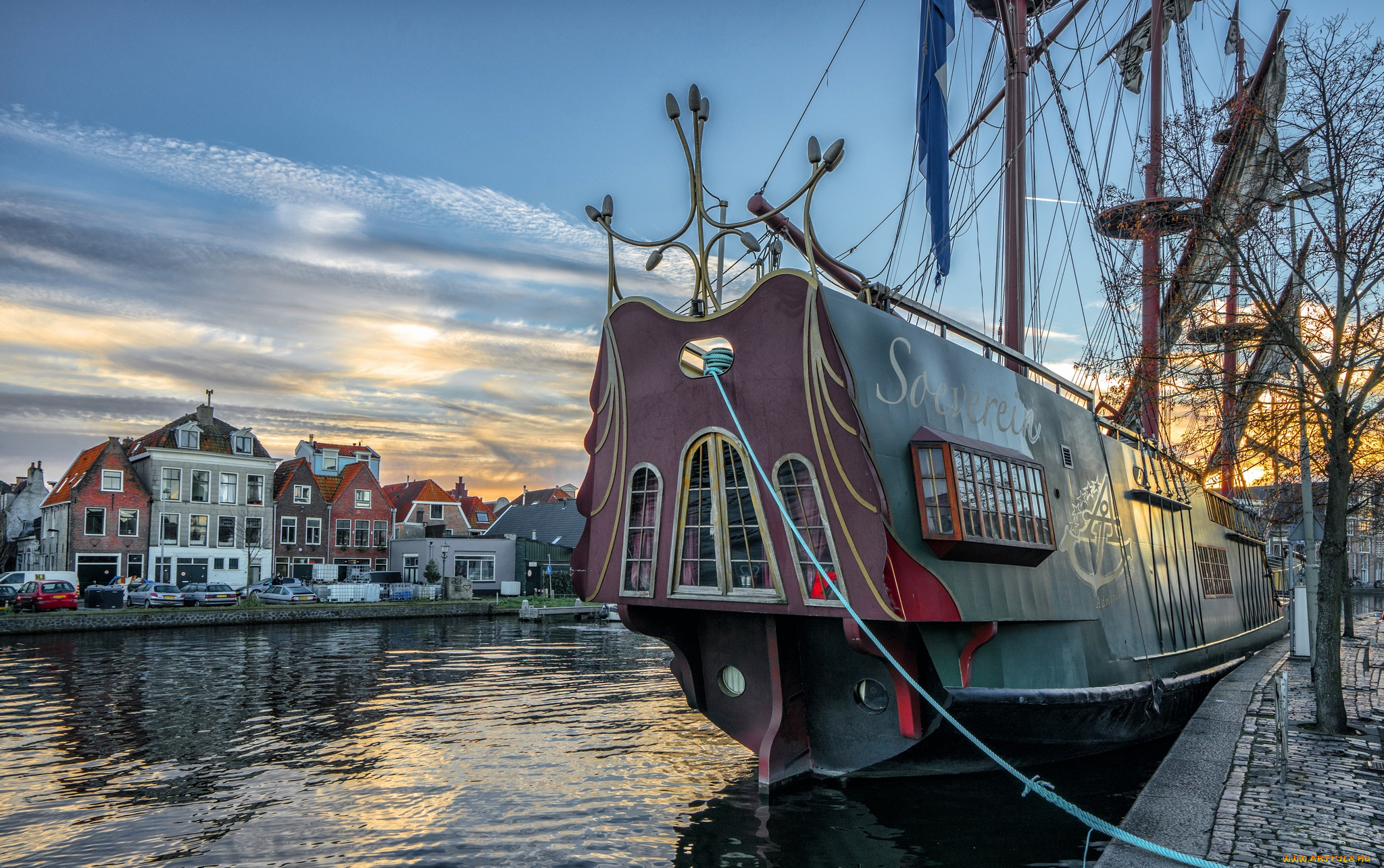 корабли, парусники, мачты, паруса