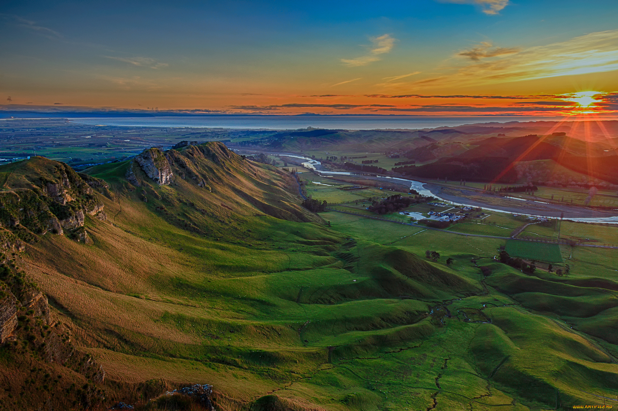 природа, восходы, закаты, простор