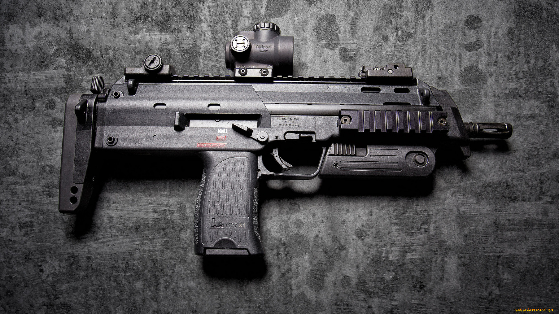 heckler, &, koch, mp7, оружие, автоматы, ствол