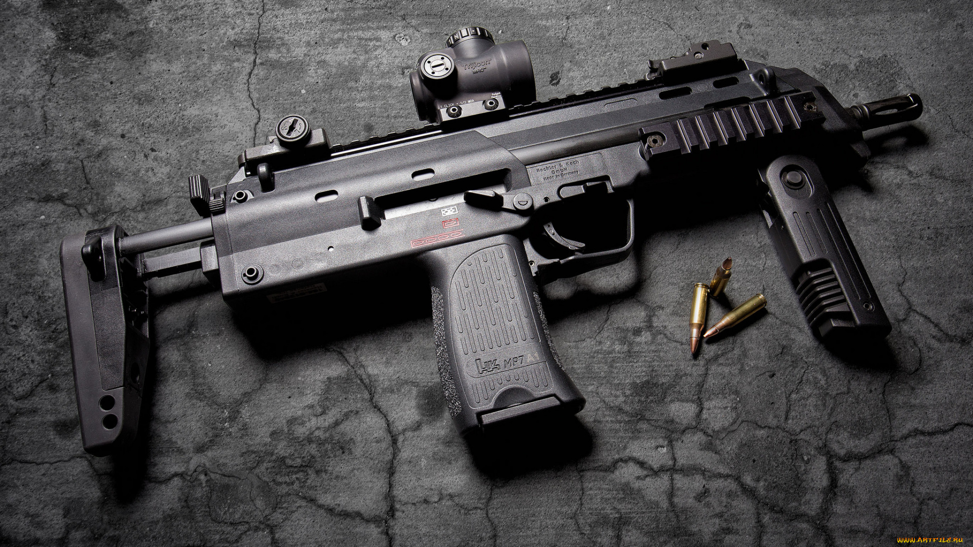 heckler, &, koch, mp7, оружие, автоматы, ствол