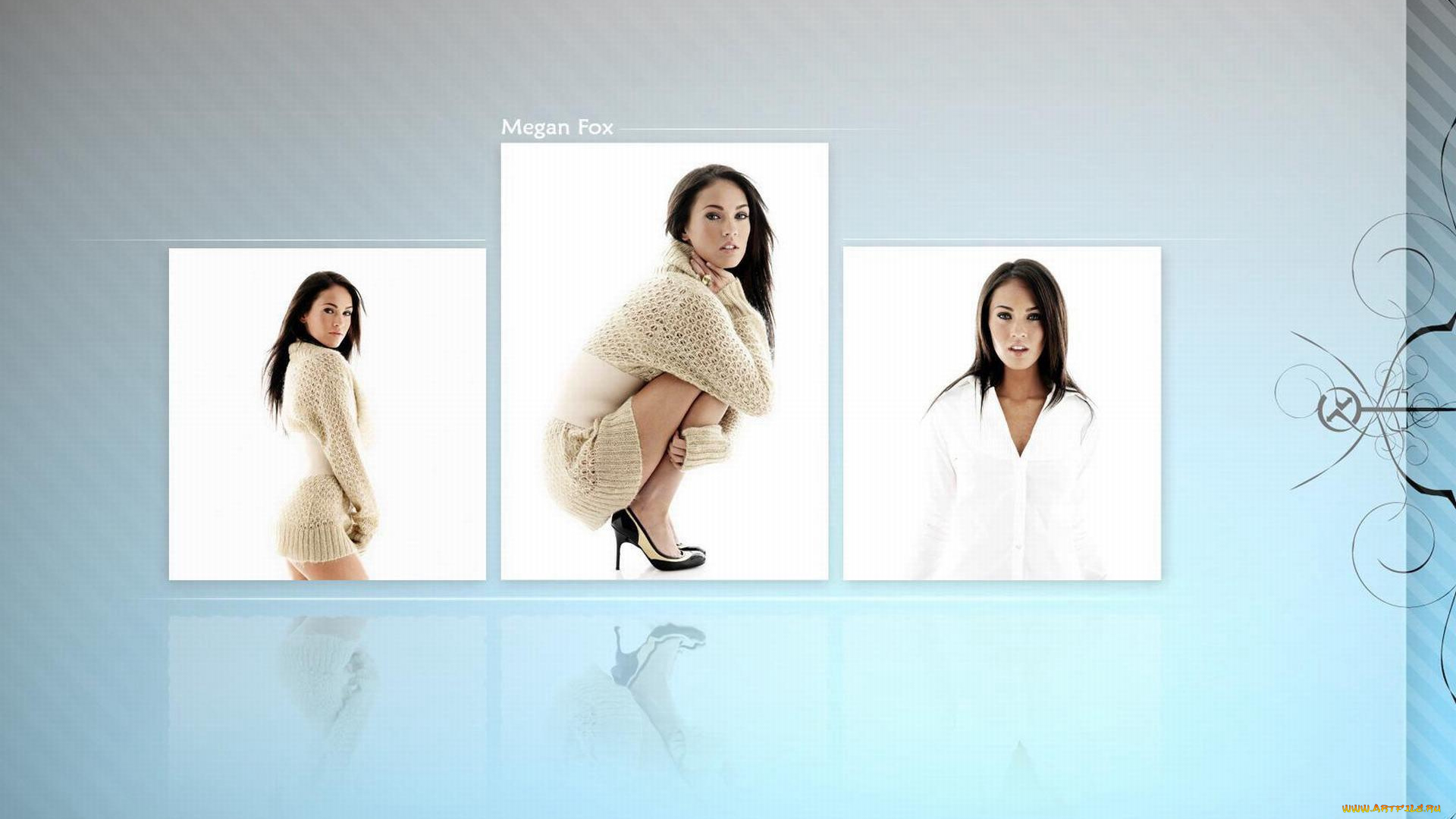 девушки, megan, fox, актриса, платье, коллаж
