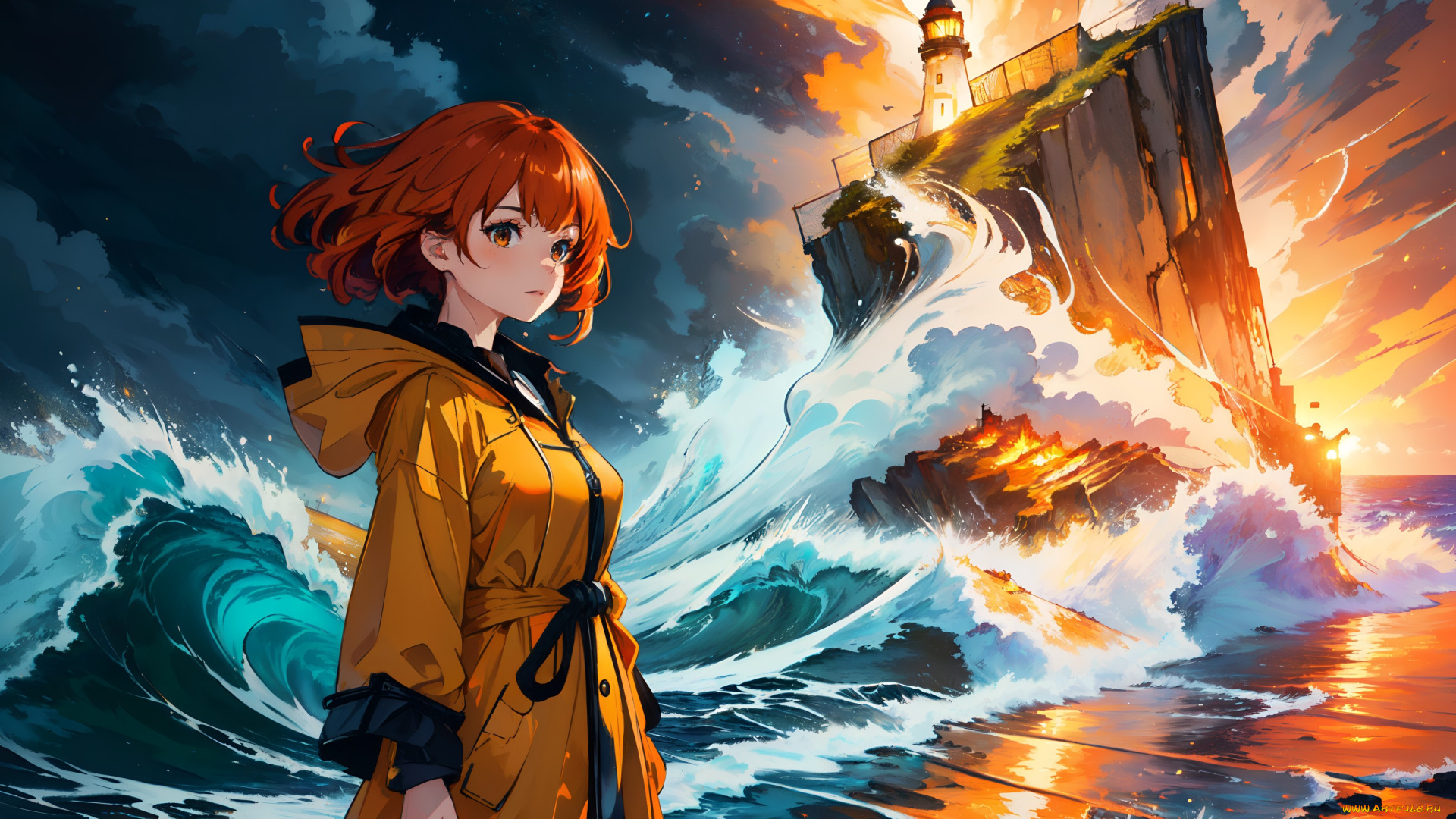 аниме, пейзажи, , природа, нейросети, графика, нейроарт, ai, art, нейронные, сети, рисунки, нейро, искусство