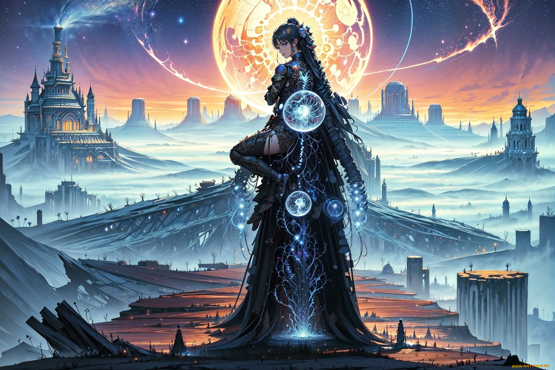 аниме, магия, , колдовство, , halloween, нейросети, графика, нейроарт, ai, art, нейронные, сети, рисунки, нейро, искусство