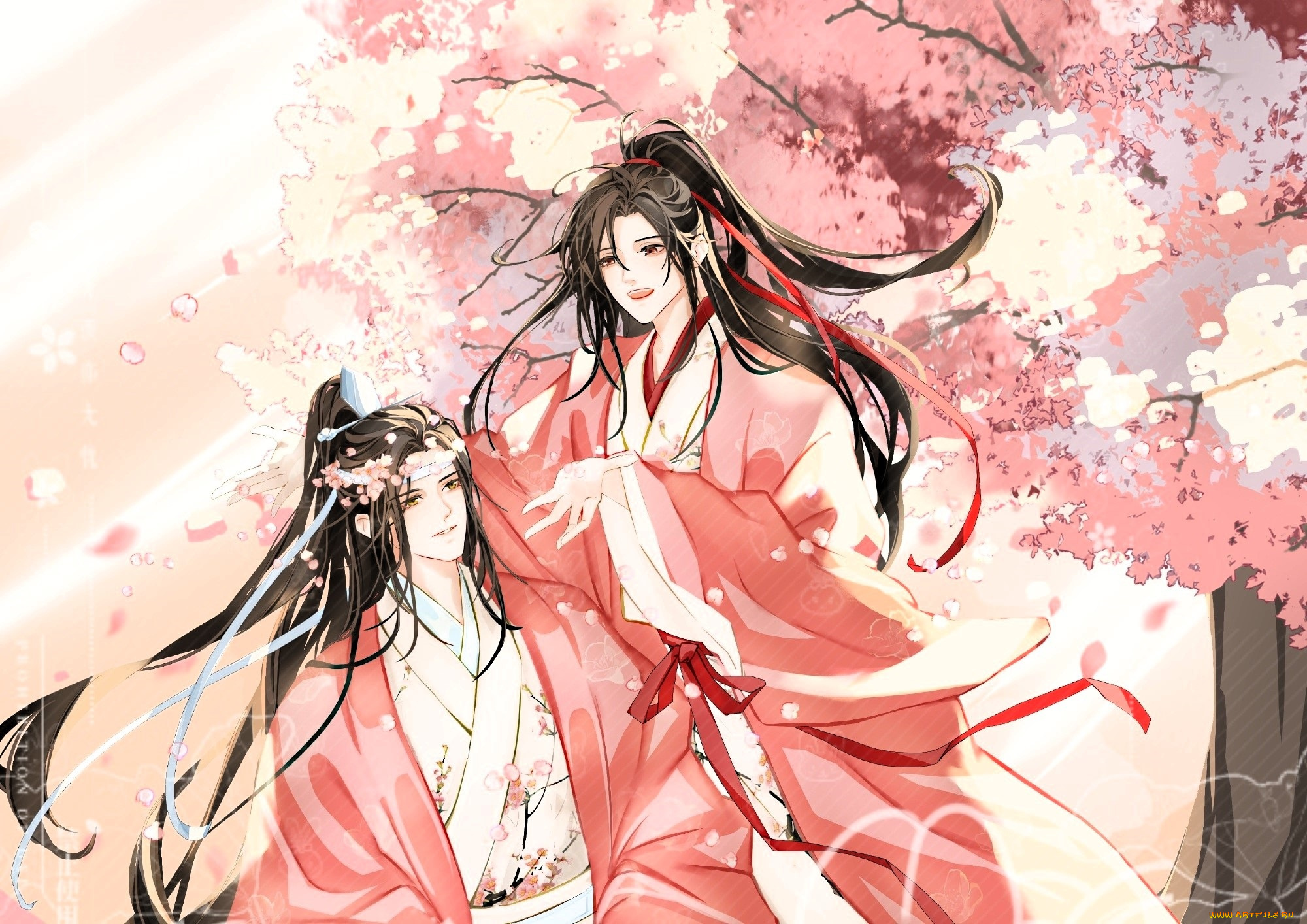 аниме, mo, dao, zu, shi, вэй, усянь, лань, ванзи, цветение, весна
